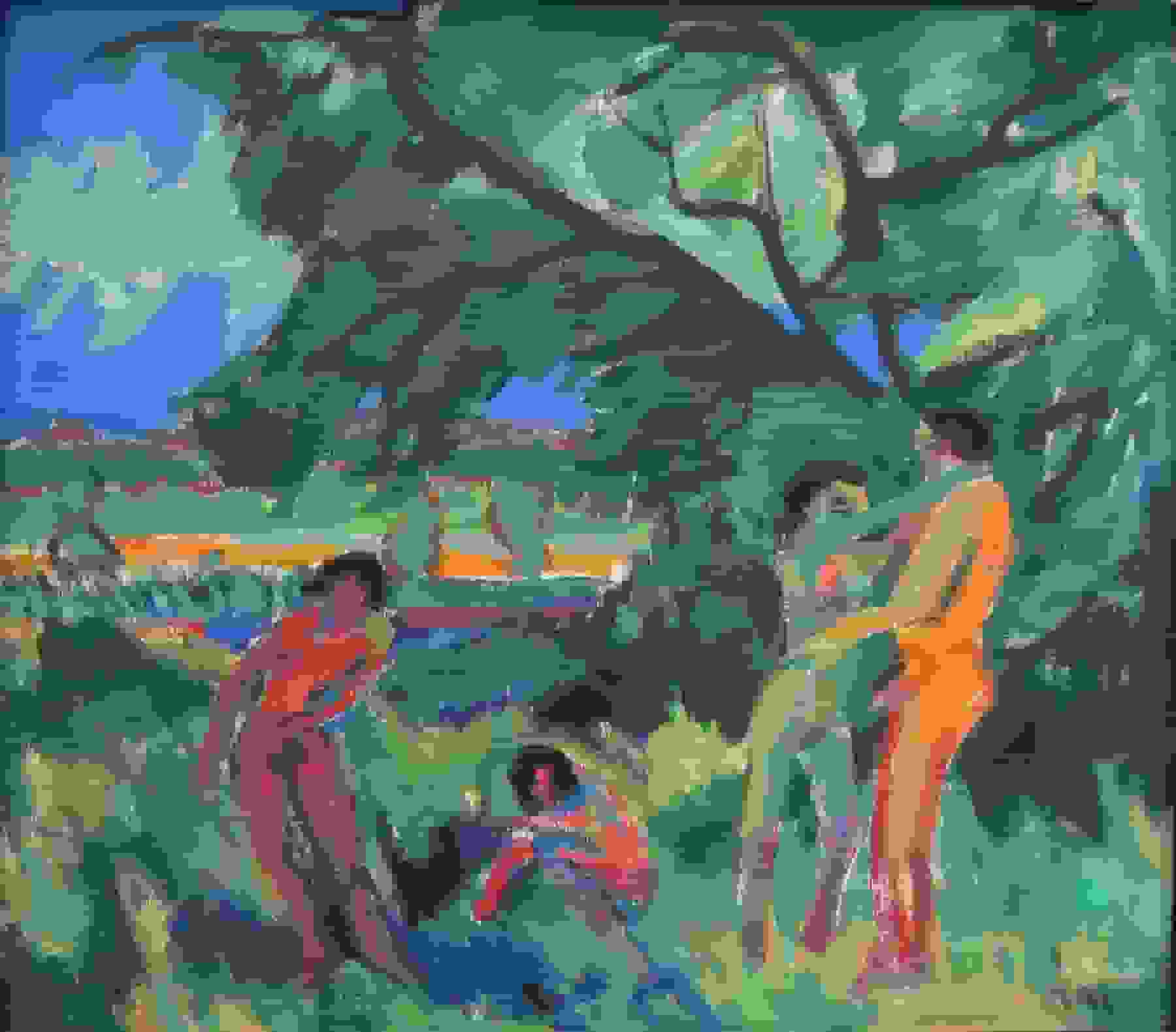 Ernst Ludwig Kirchner Spielende nackte Menschen 1910