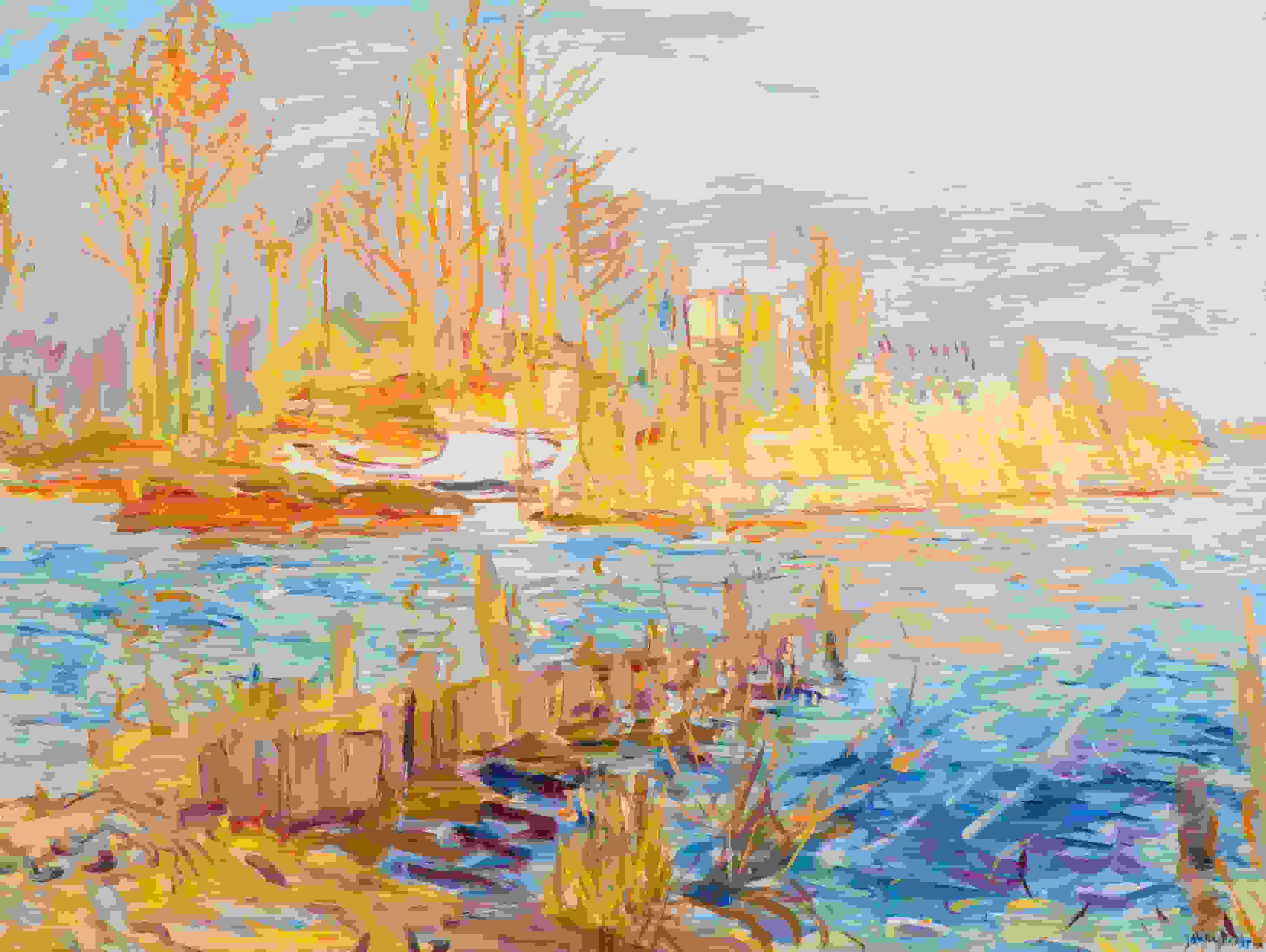 Reitdiep door Johan Dijkstra