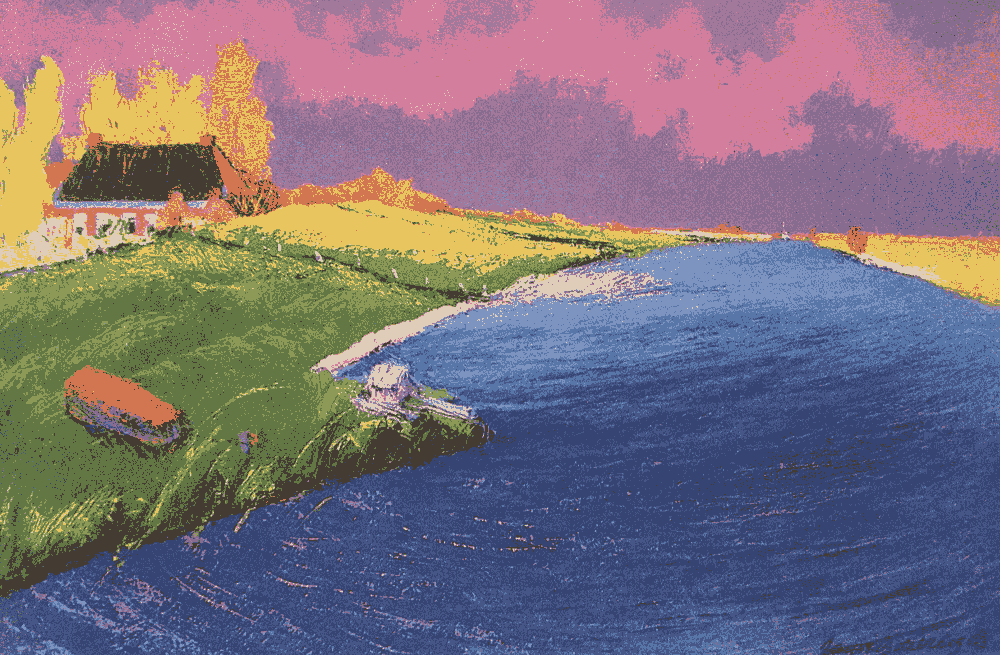 Reitdiep door Jannes de Vries