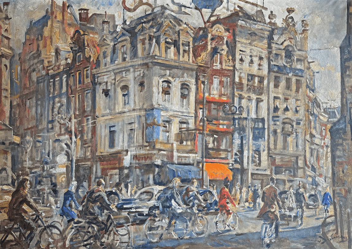 Amsterdams stadsgezicht - Muntplein