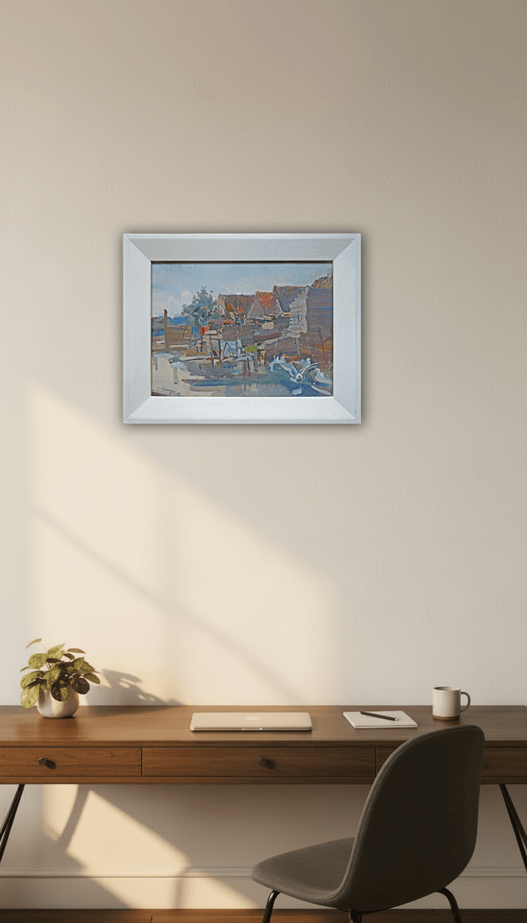 Visserseiland te Hoorn zonder lijst