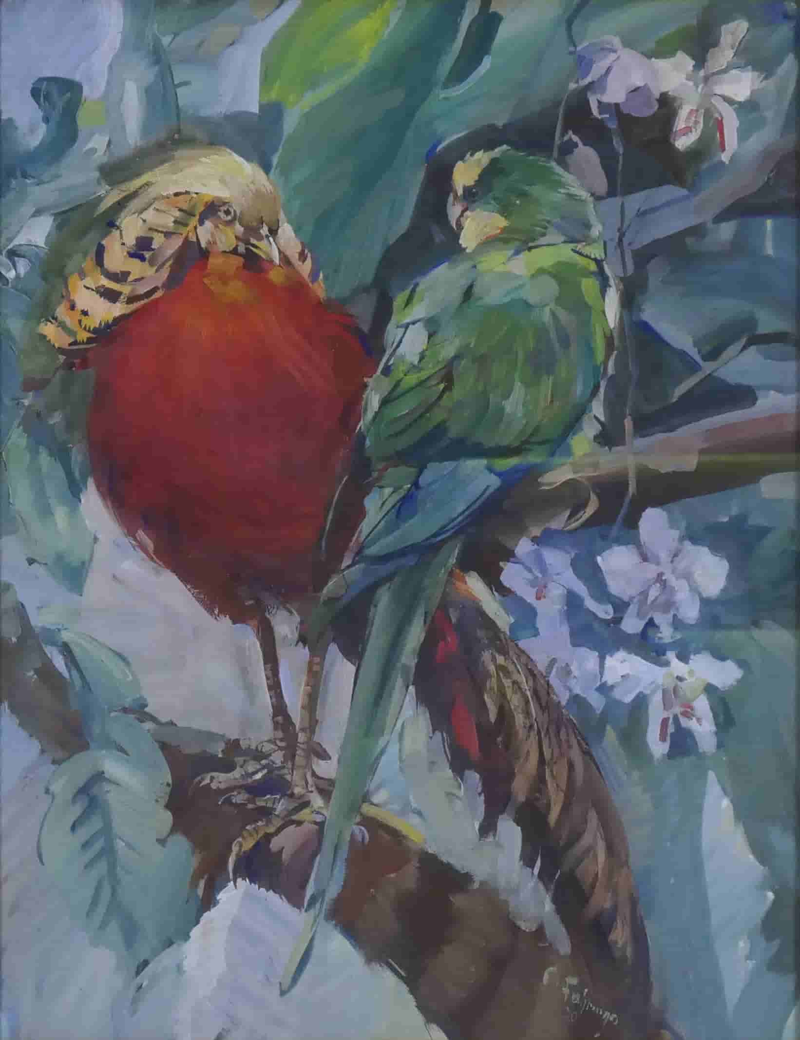 Carl Fahringer - Papegaaien