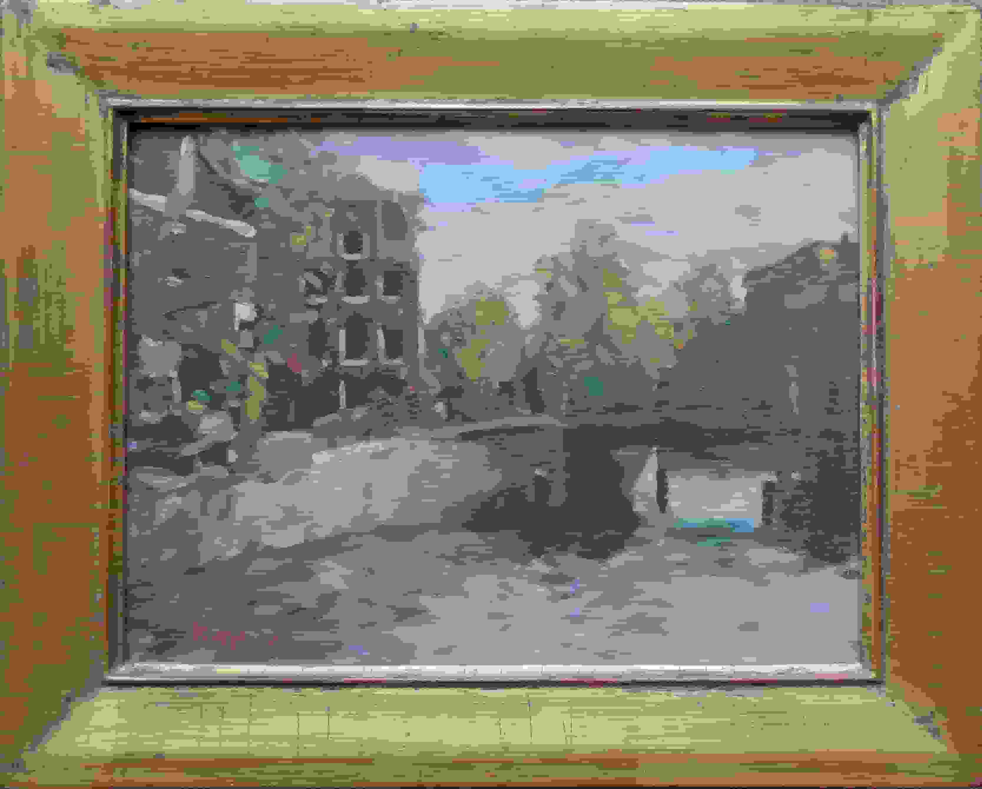 Frans Koppelaar - Prinsengracht-Leidsegracht te Amsterdam (met lijst)