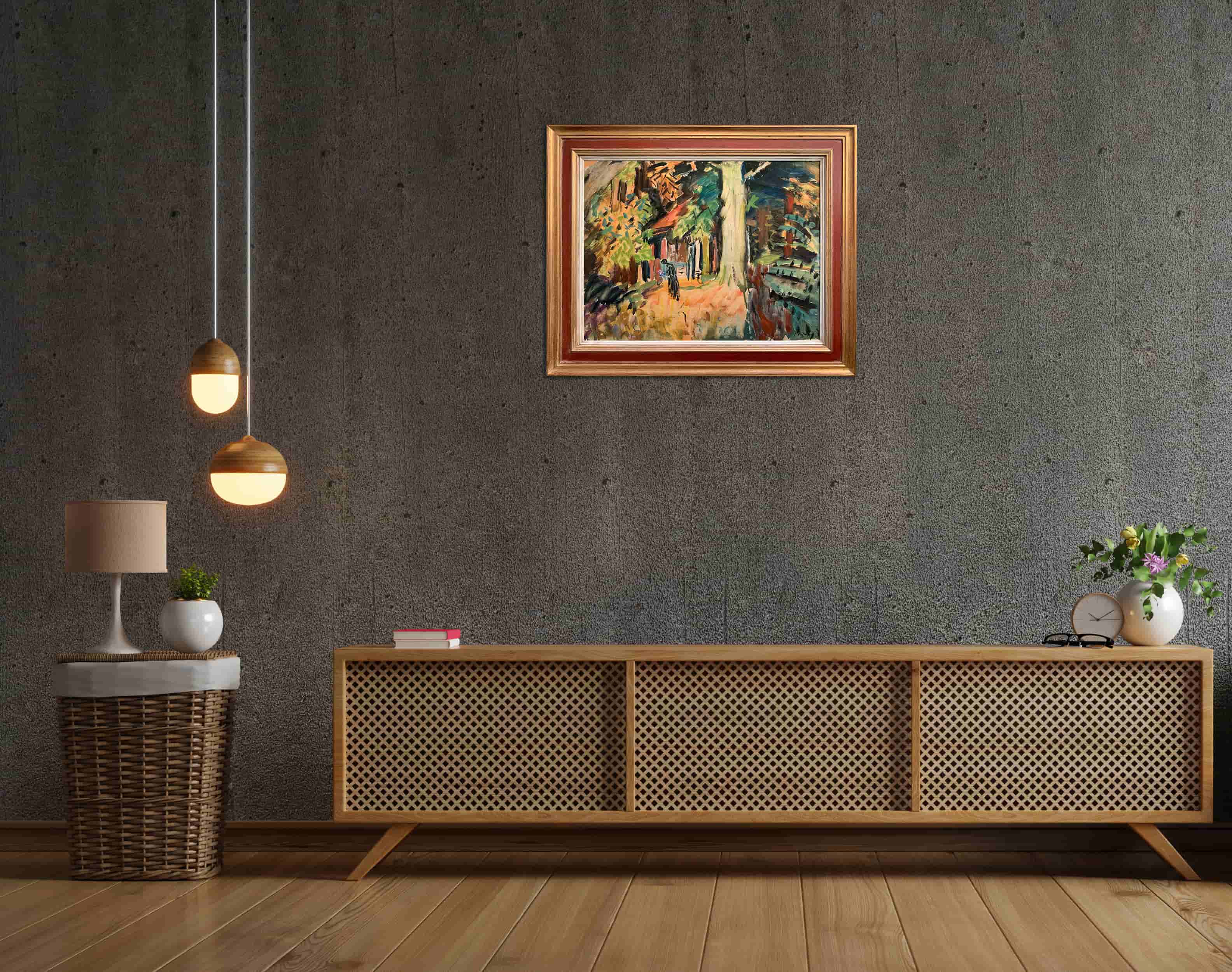 Jan Altink - Het atelierkoepeltje van Siep van den Berg aan het Sterrebos in Groningen (in interieur)