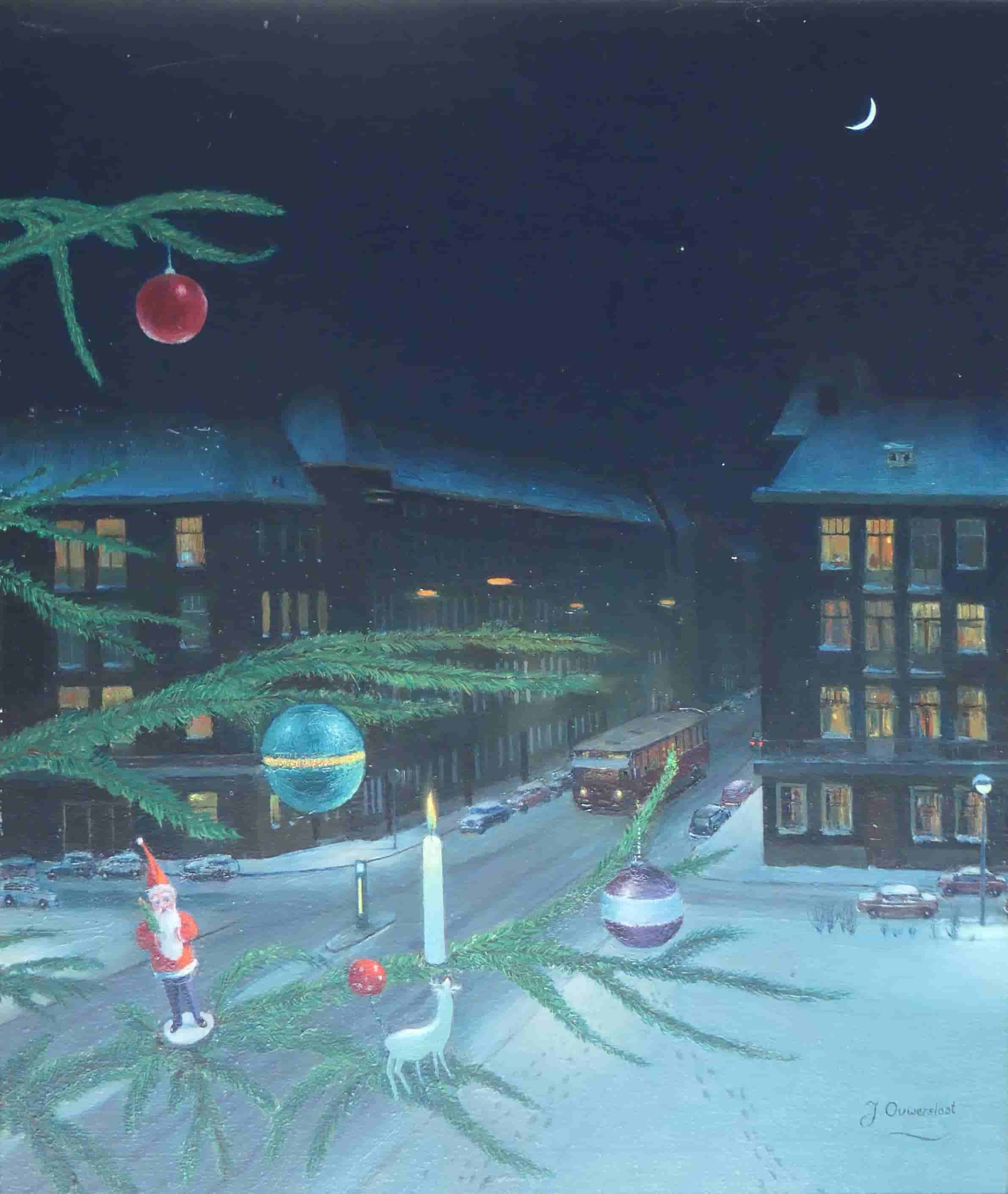 Jan Ouwersloot - Kerstmis (zonder lijst)