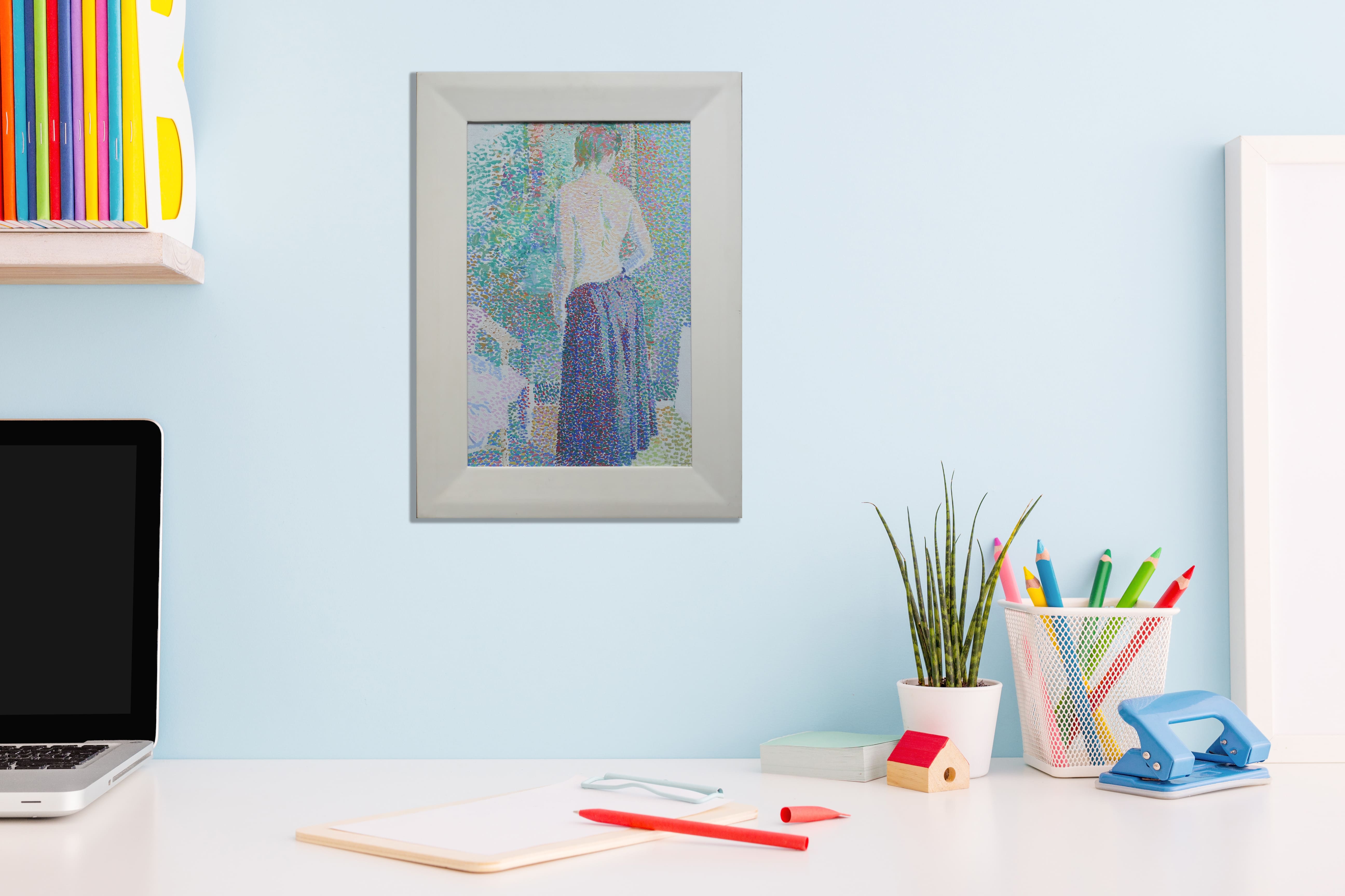 Dame op de rug gezien zonder lijst