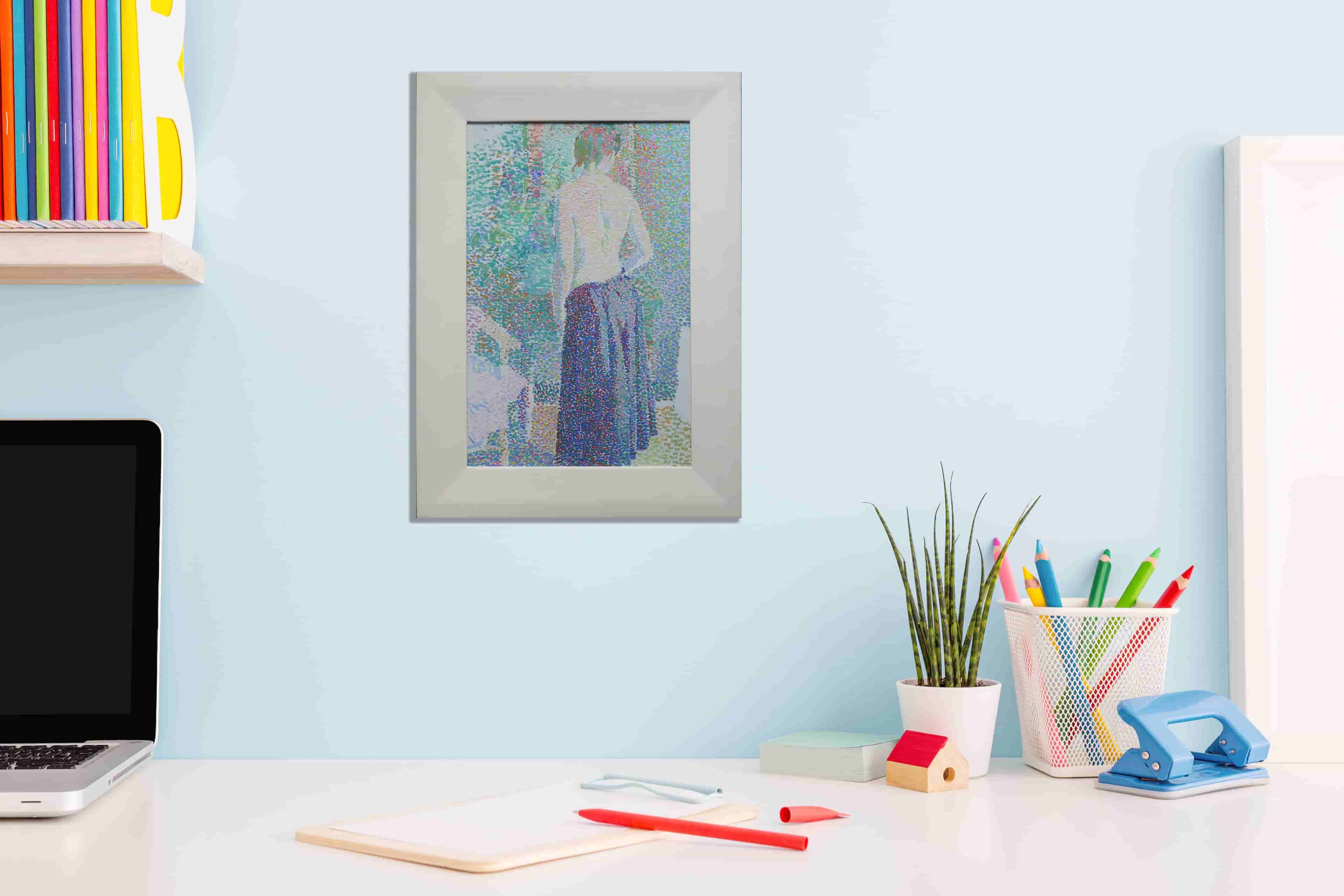 Hessel de Boer - Dame op de rug gezien (in interieur)