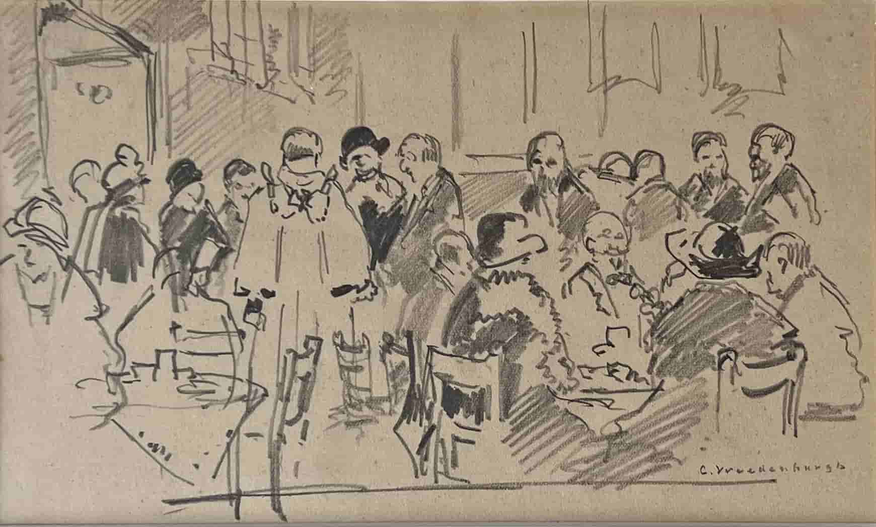 Cornelis Vreedenburgh - Cafe scene