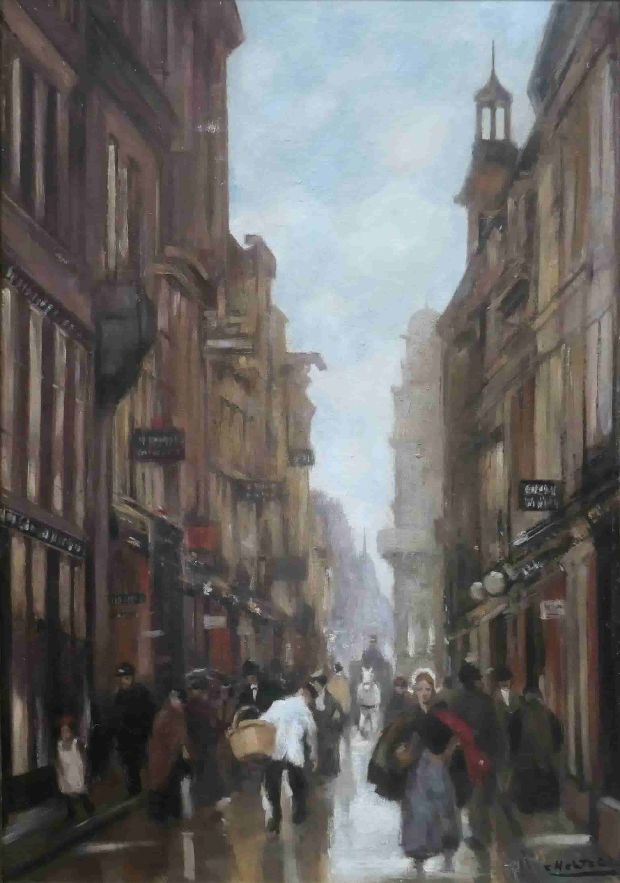 Cor Noltee - Winkelstraat Den Haag (zonder lijst)