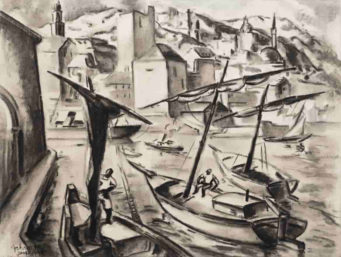 Mommie Schwarz - De haven van Dubrovnik (zonder lijst)