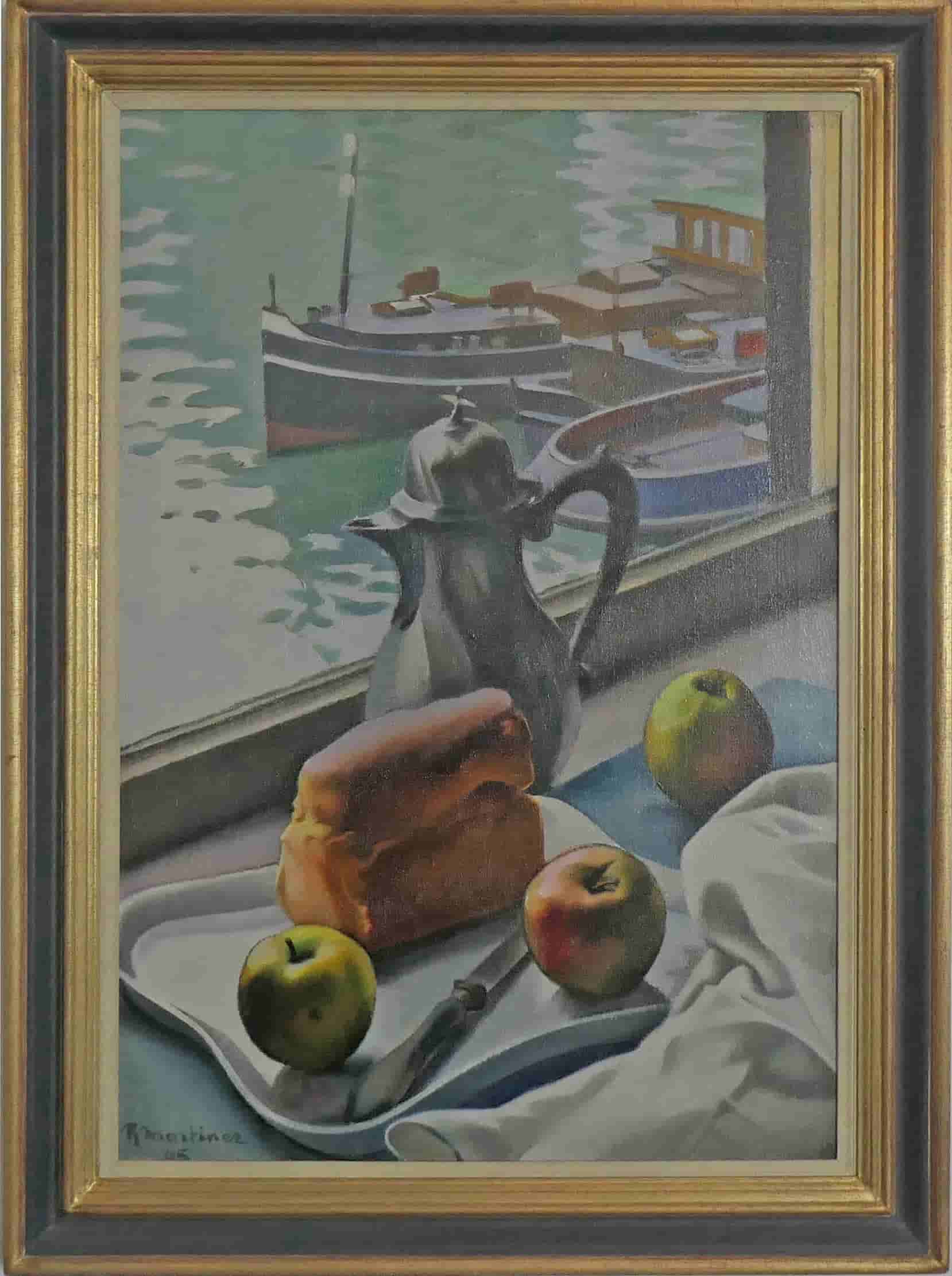 Raoul Martinez - Stadsgezicht (met lijst)