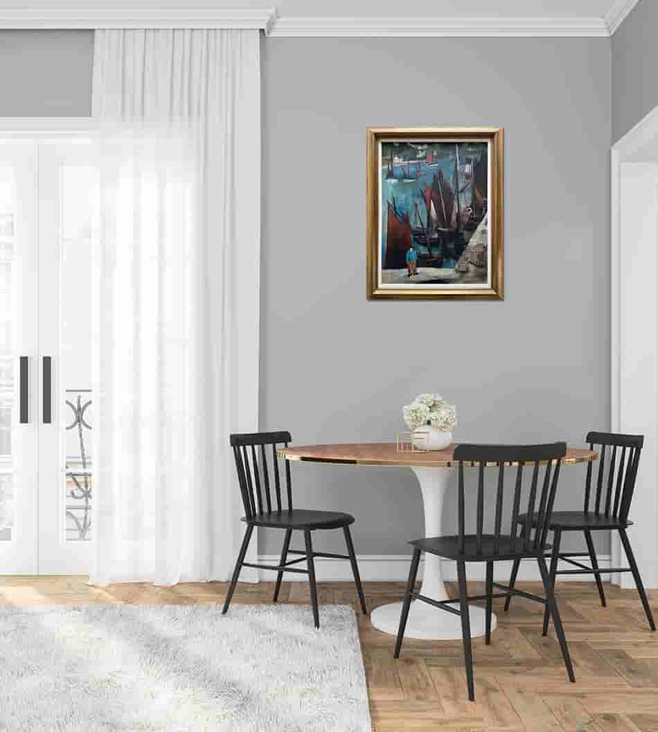 Edith van Leckwyck - Havengezicht (in interieur)