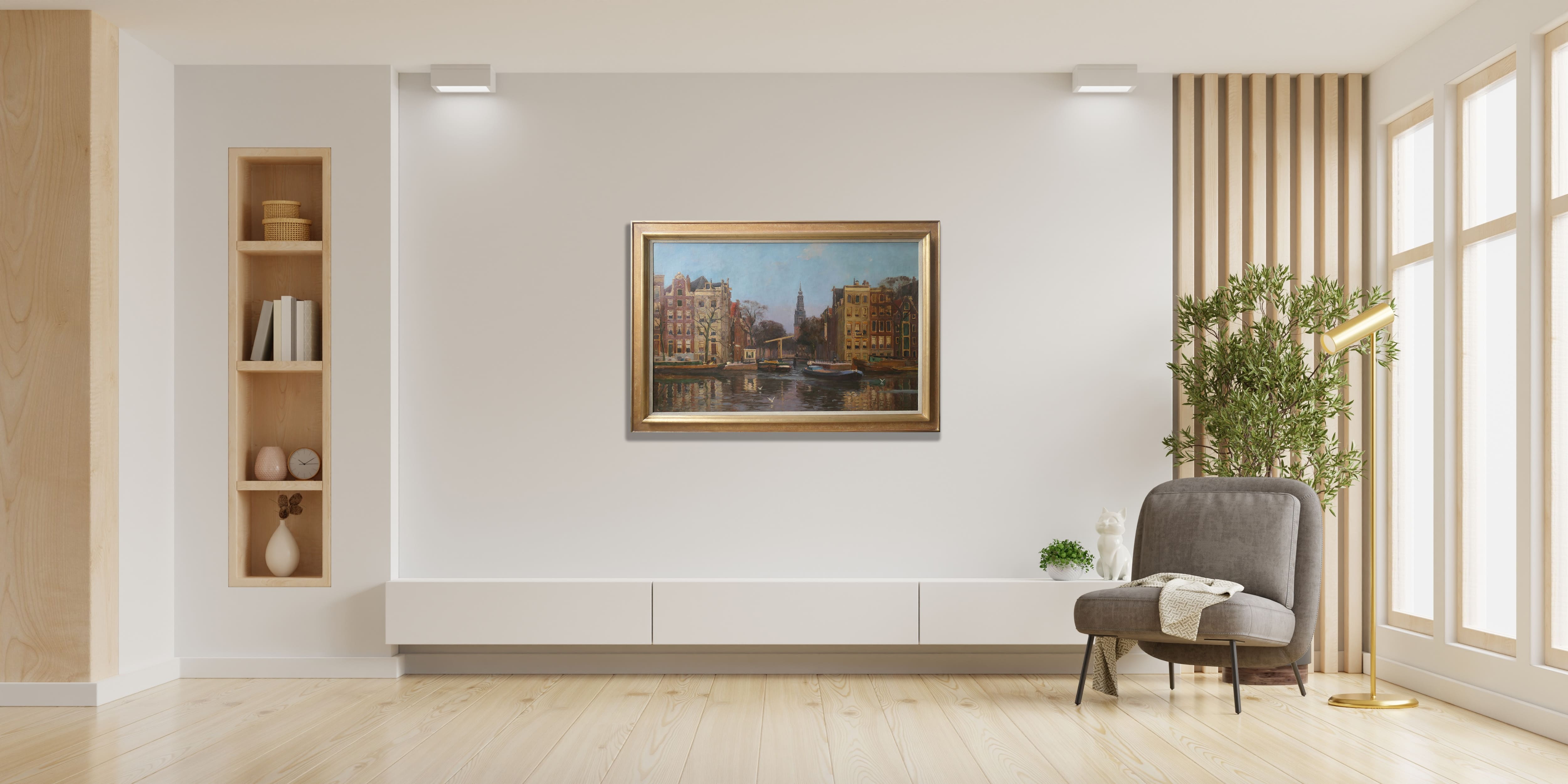 Groenburgwal met Zuiderkerk zonder lijst