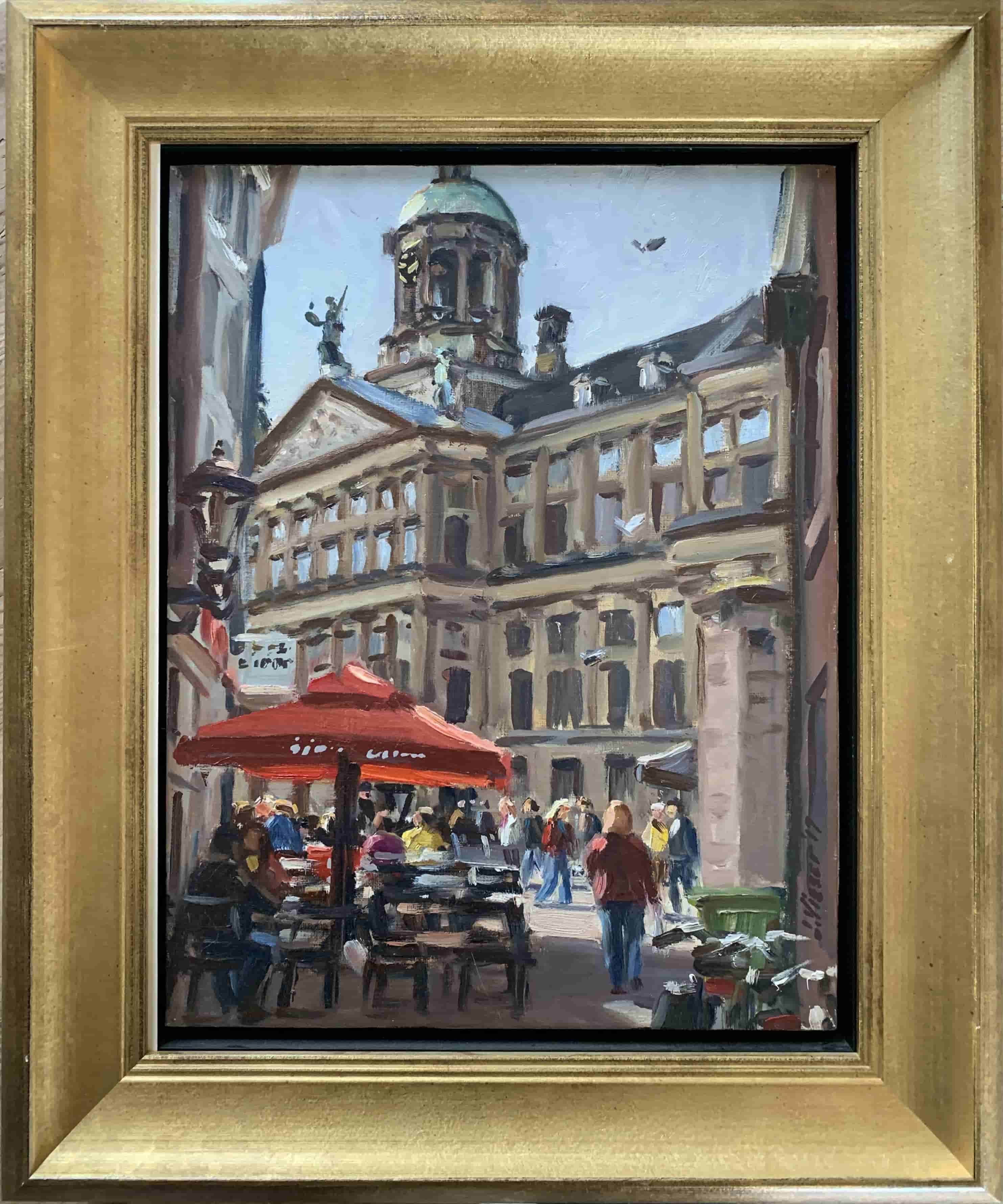 Louis Visser - Amsterdam – Paleis op de Dam (met lijst)