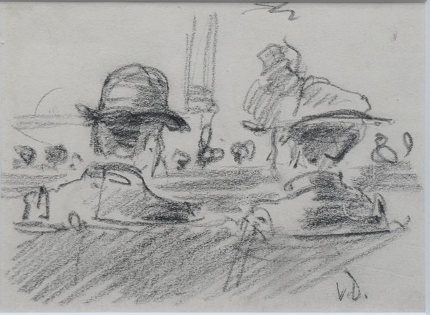 Bezoekers in variété-theater ''Faveur'' zonder lijst