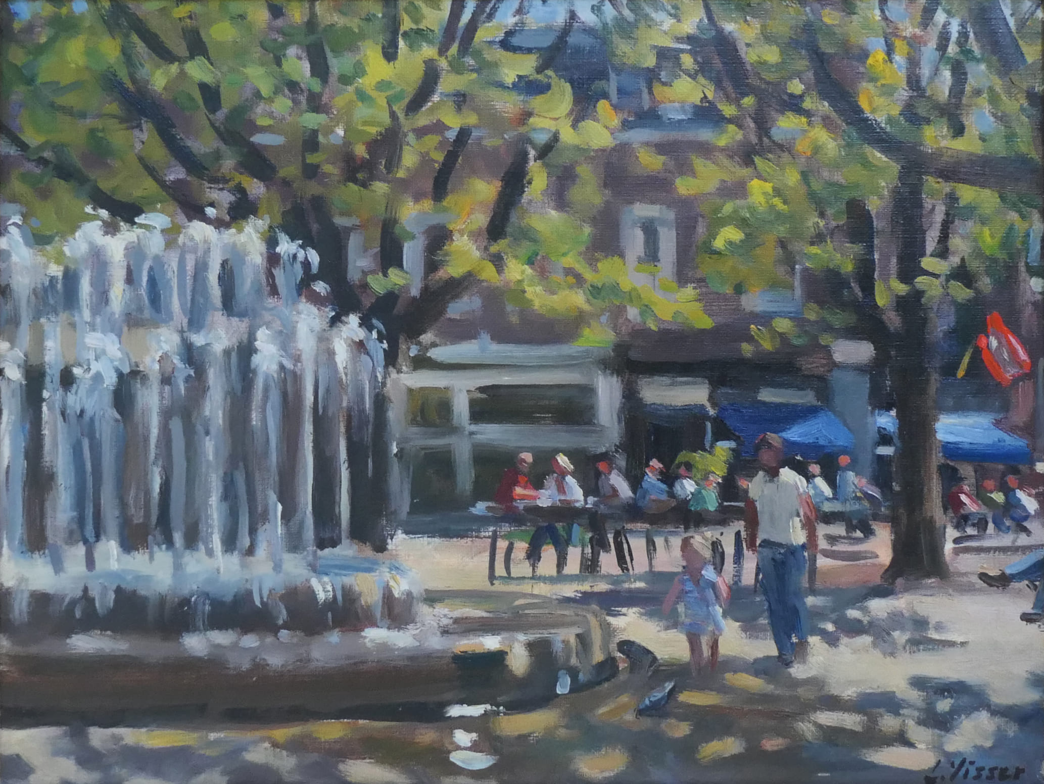 Plein Hogeweg in Amsterdam zonder lijst