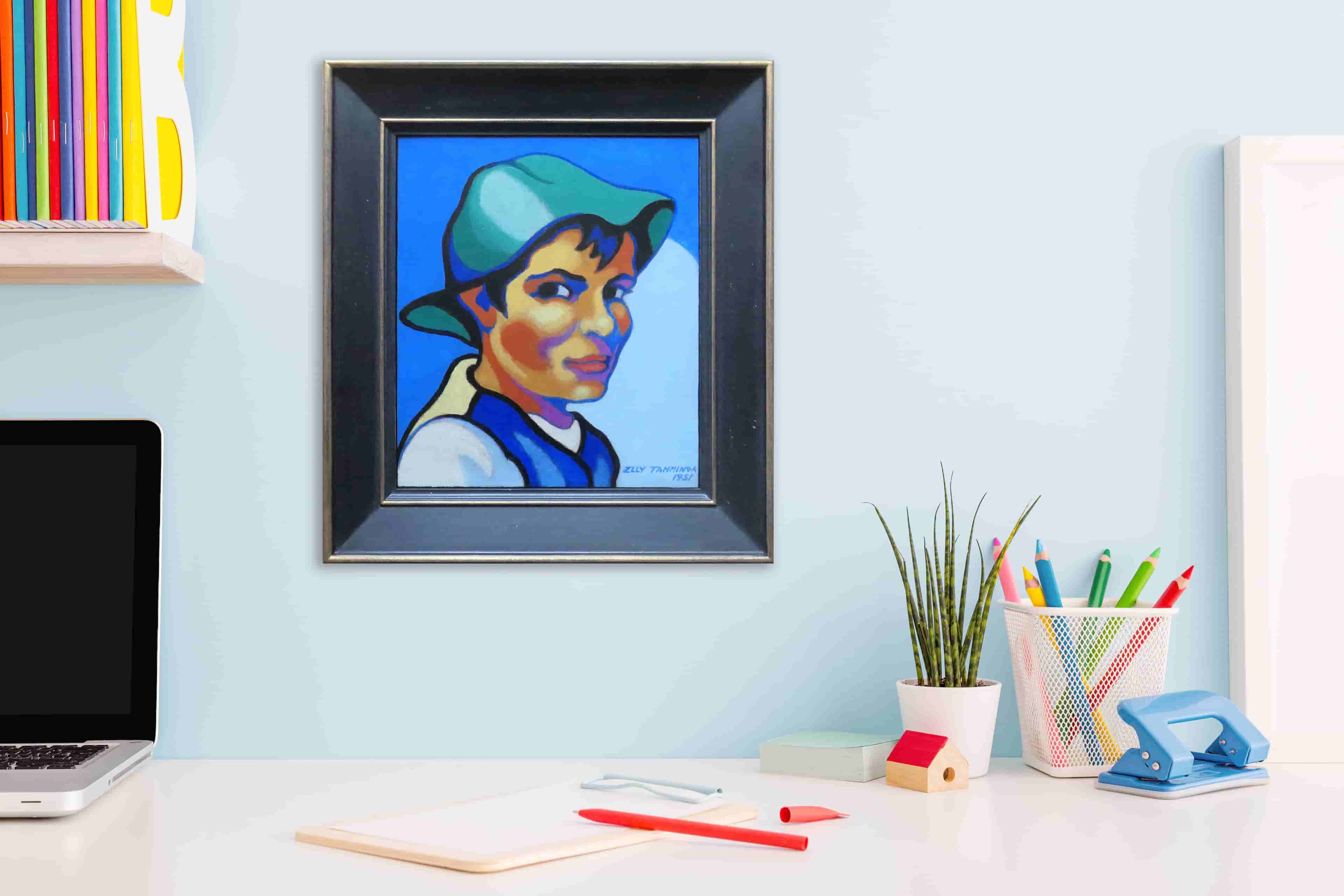 Elly Tamminga - Portret van een dame (in interieur)