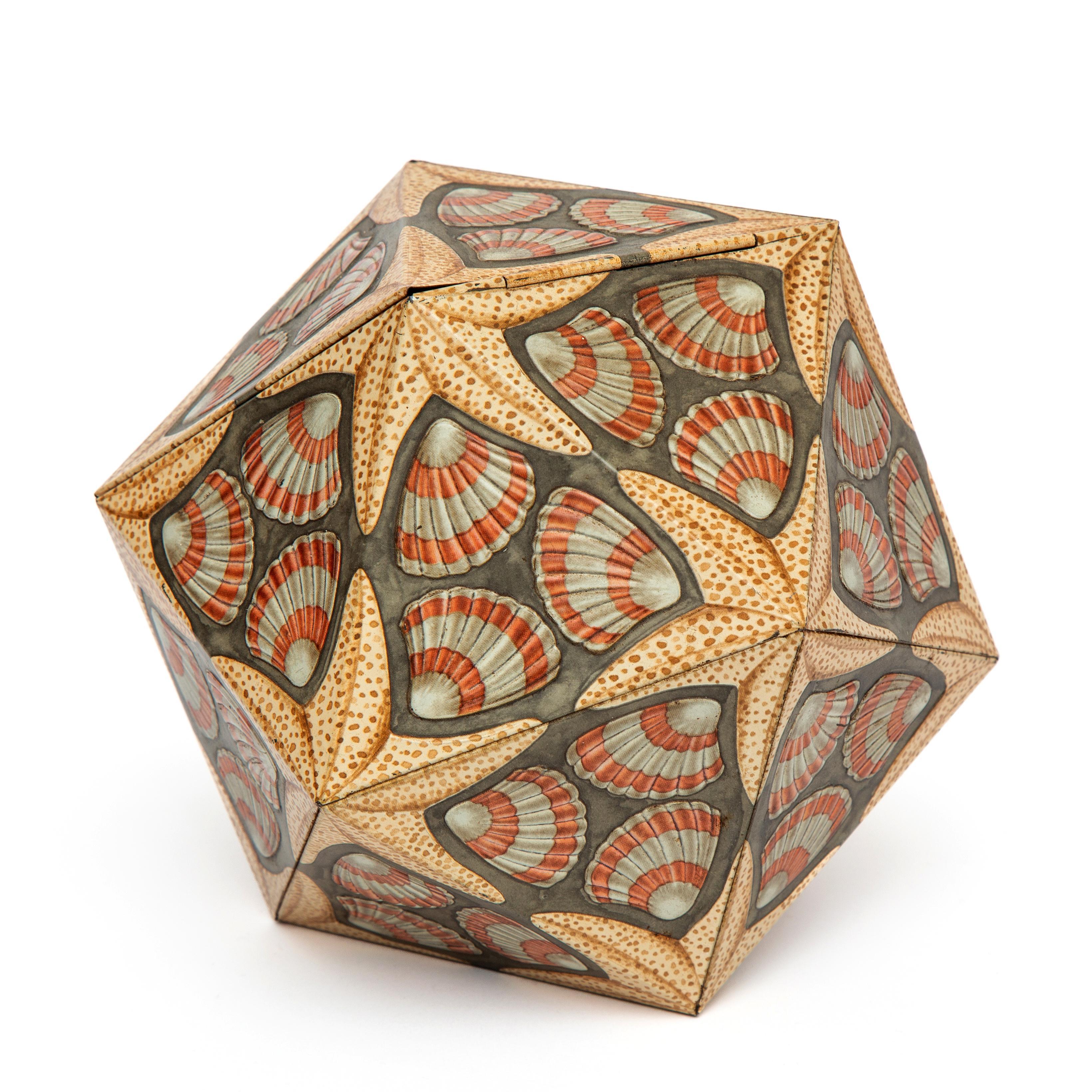 Icosaëder (in mint conditie, incl. papieren aan de binnenzijde) zonder lijst