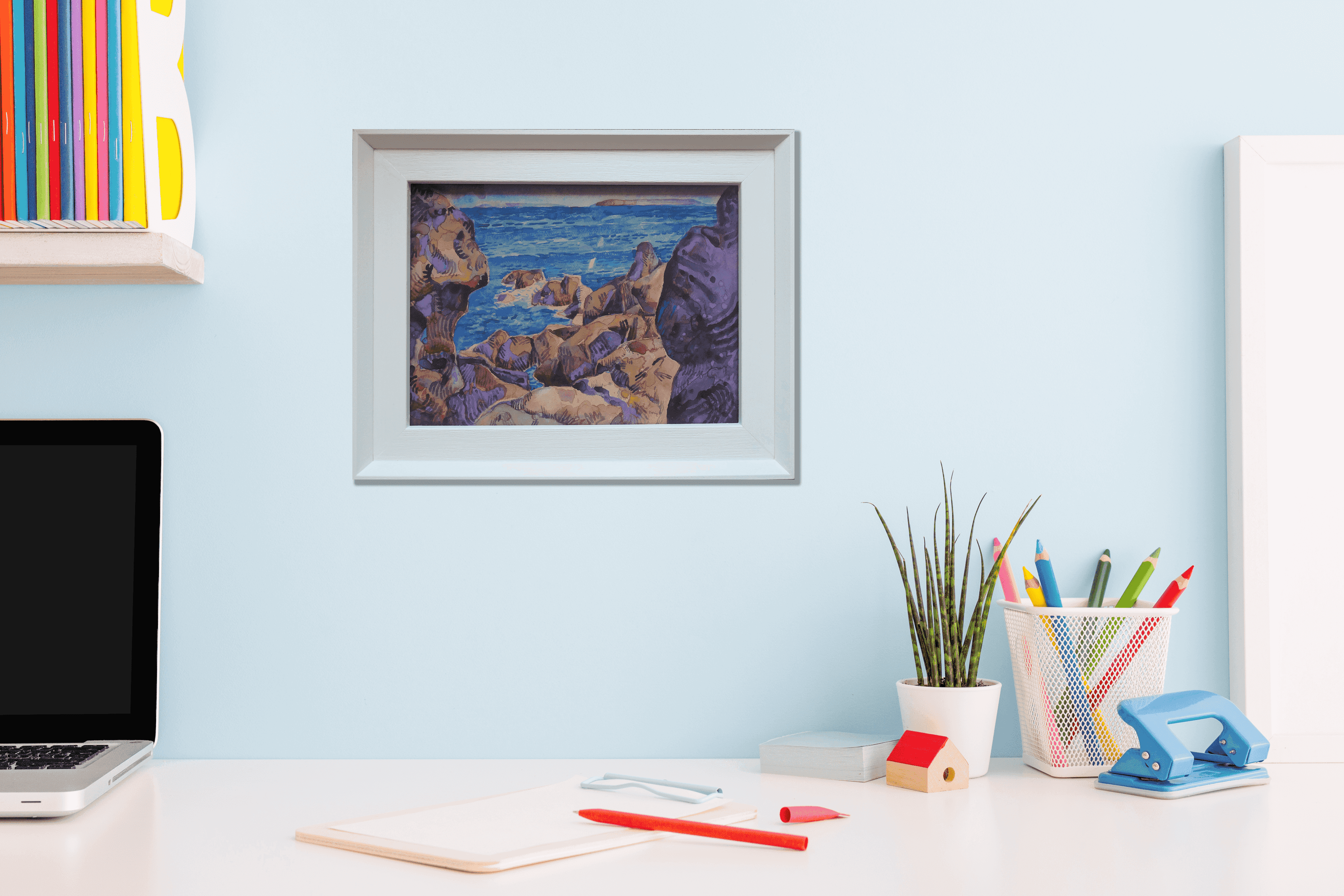 Herman Bieling - Bretonse kust (in interieur)