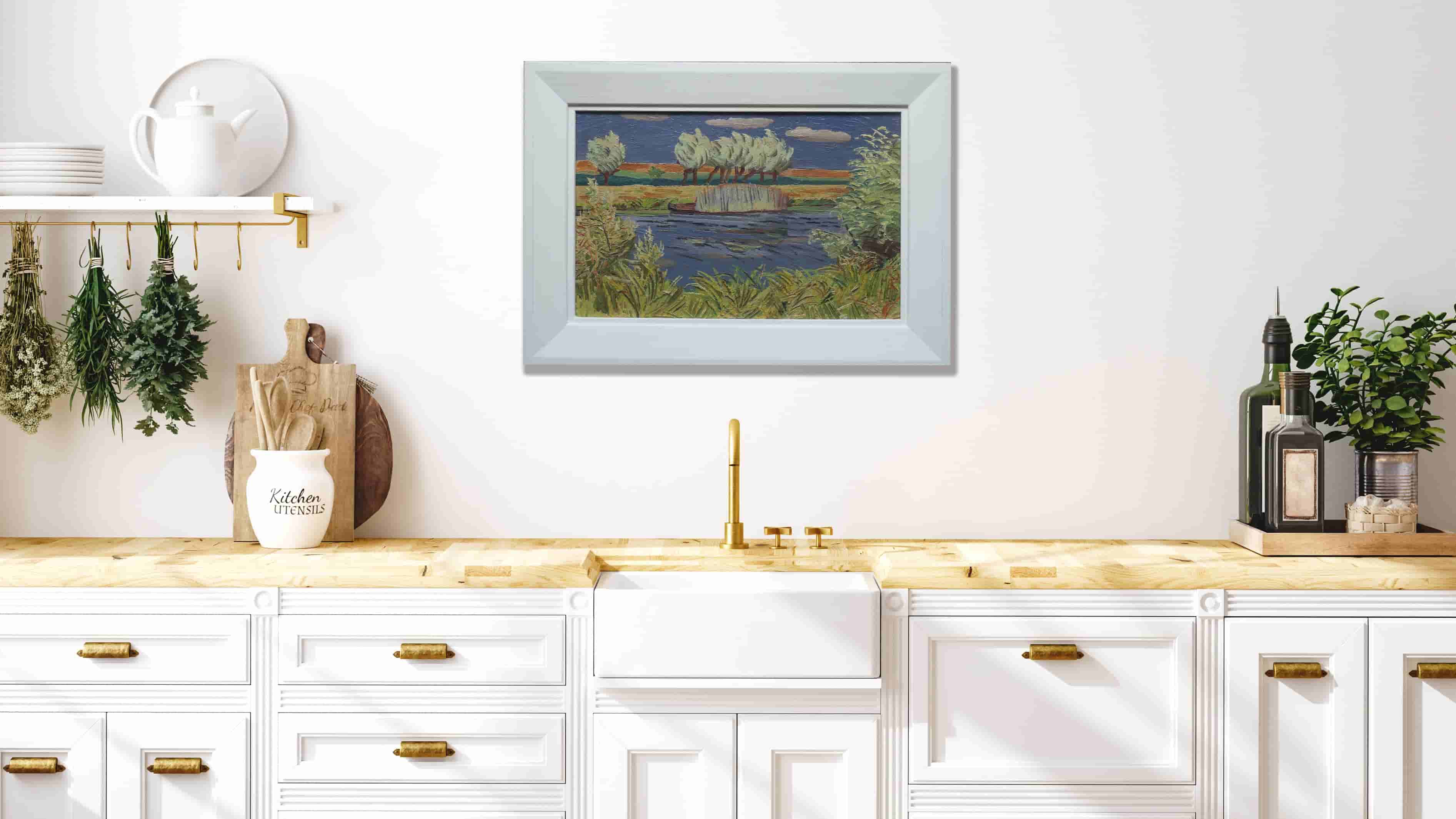 Herman Bieling - Riviergezicht (in interieur)