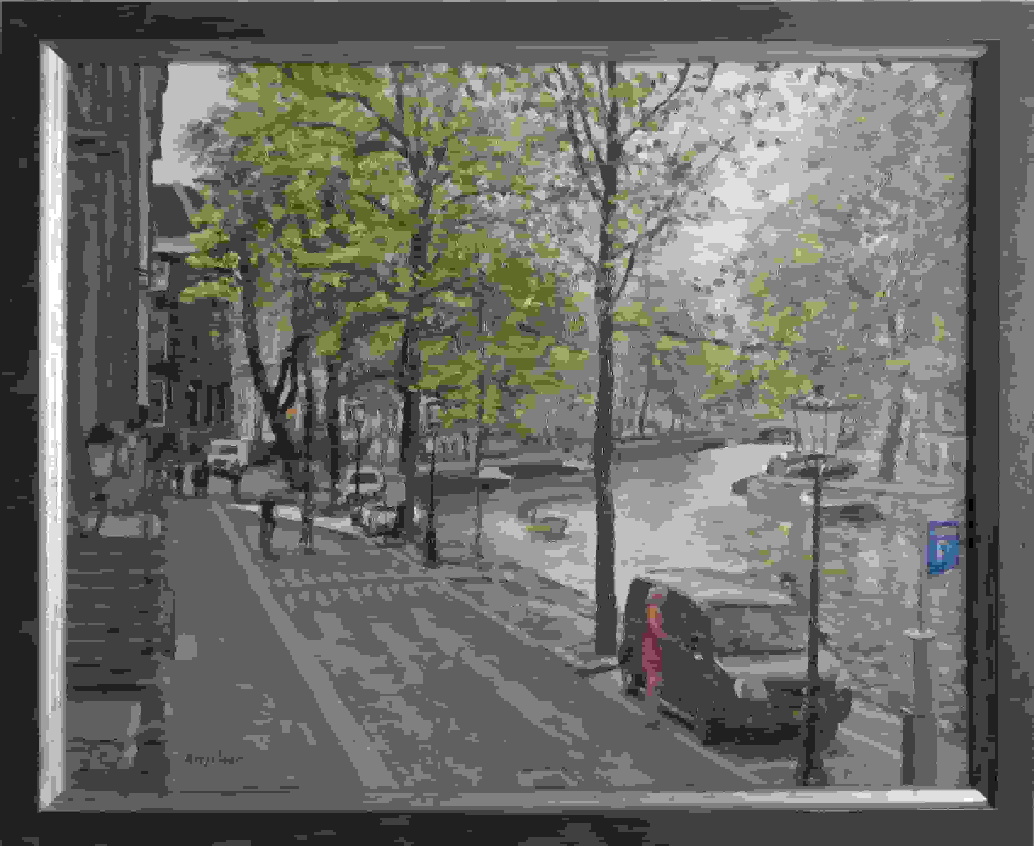 Frans Koppelaar - Herengracht Amsterdam: Gouden Bocht (met lijst)