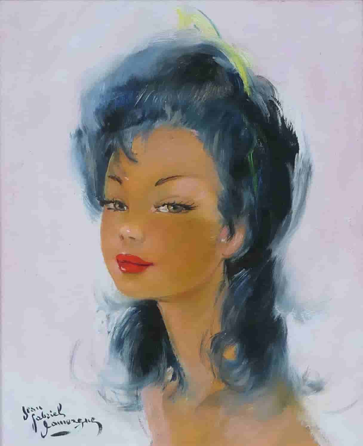 Jean-Gabriel Domergue - Julia (zonder lijst)