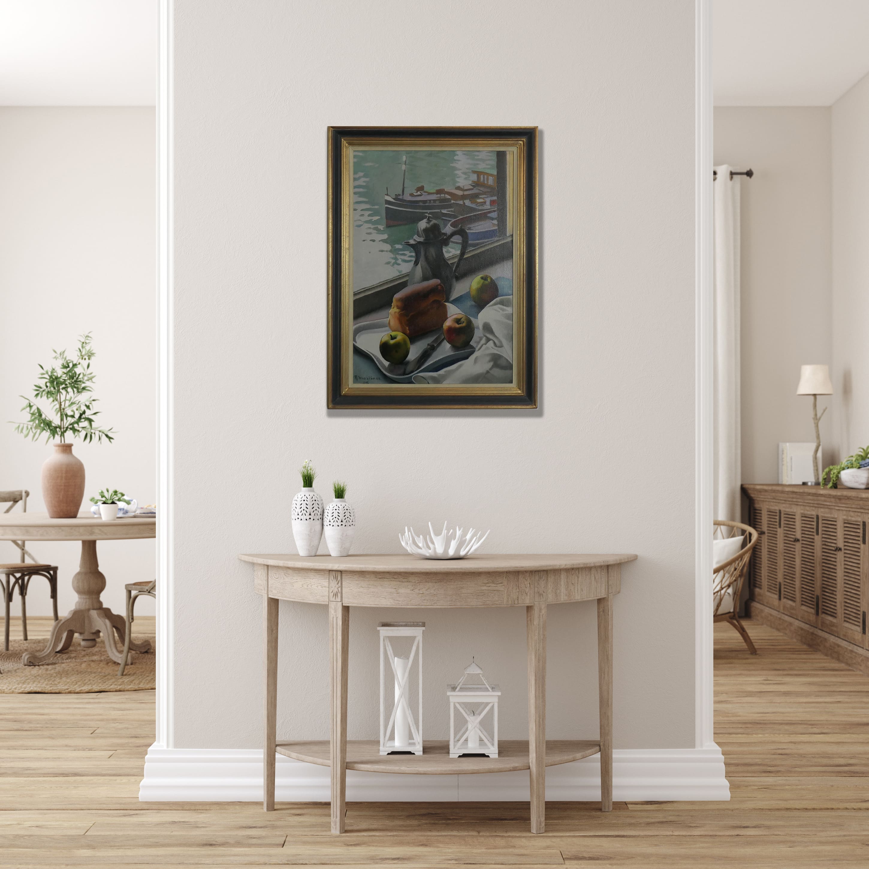 Stadsgezicht zonder lijst