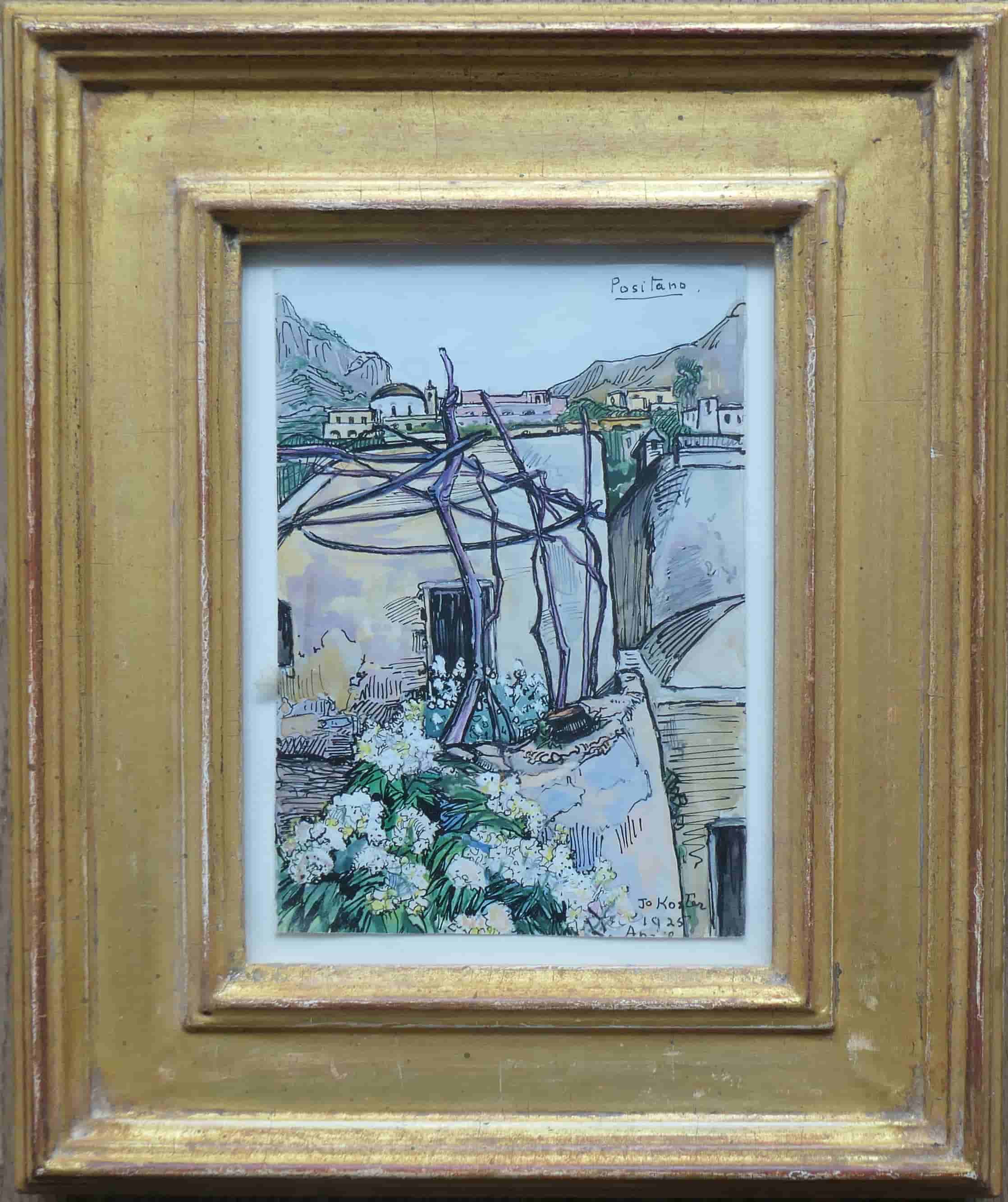 Jo Koster - Positano (met lijst)