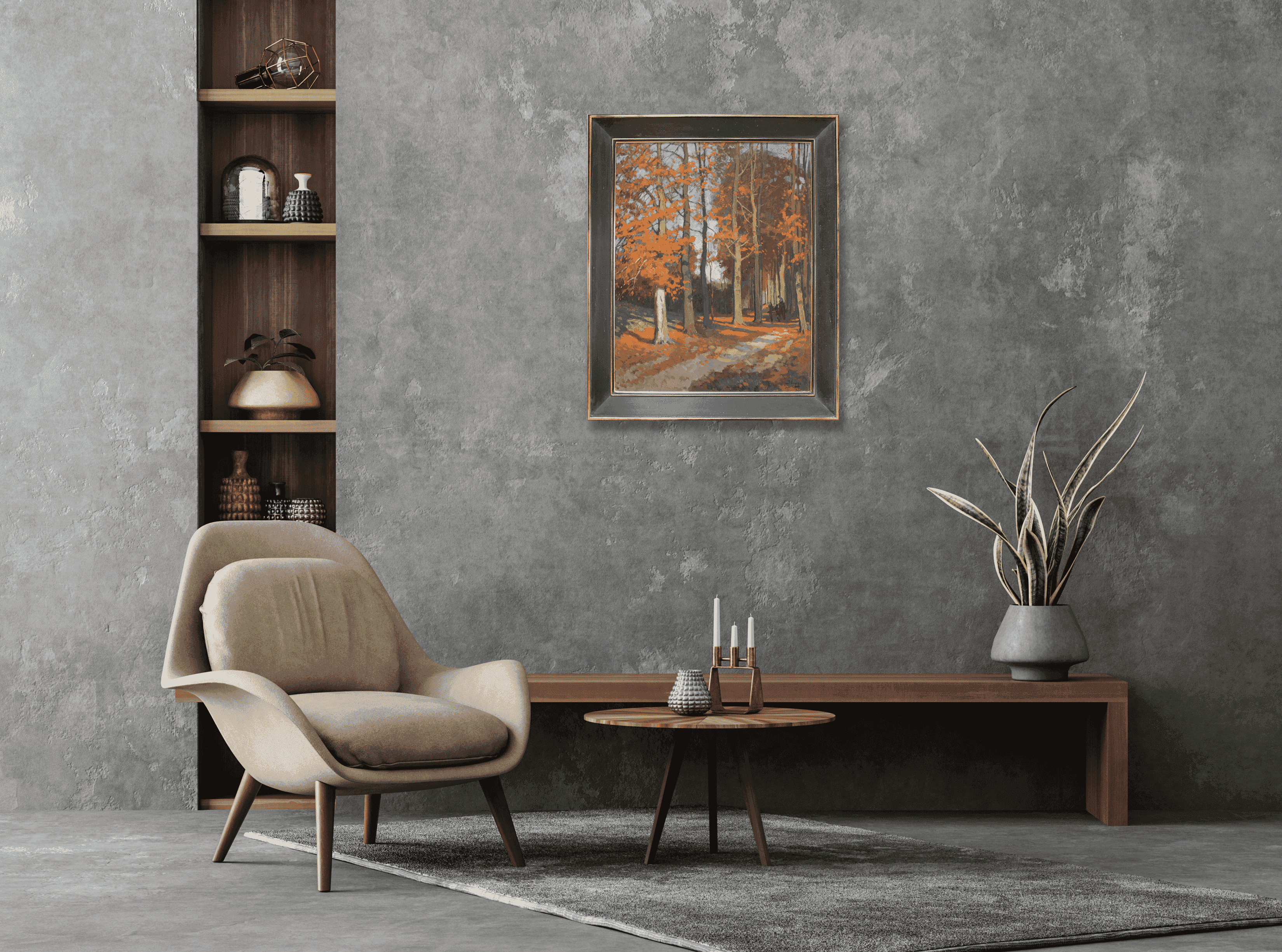 Ben Viegers - Een zonnige herfstdag in het bos (in interieur)