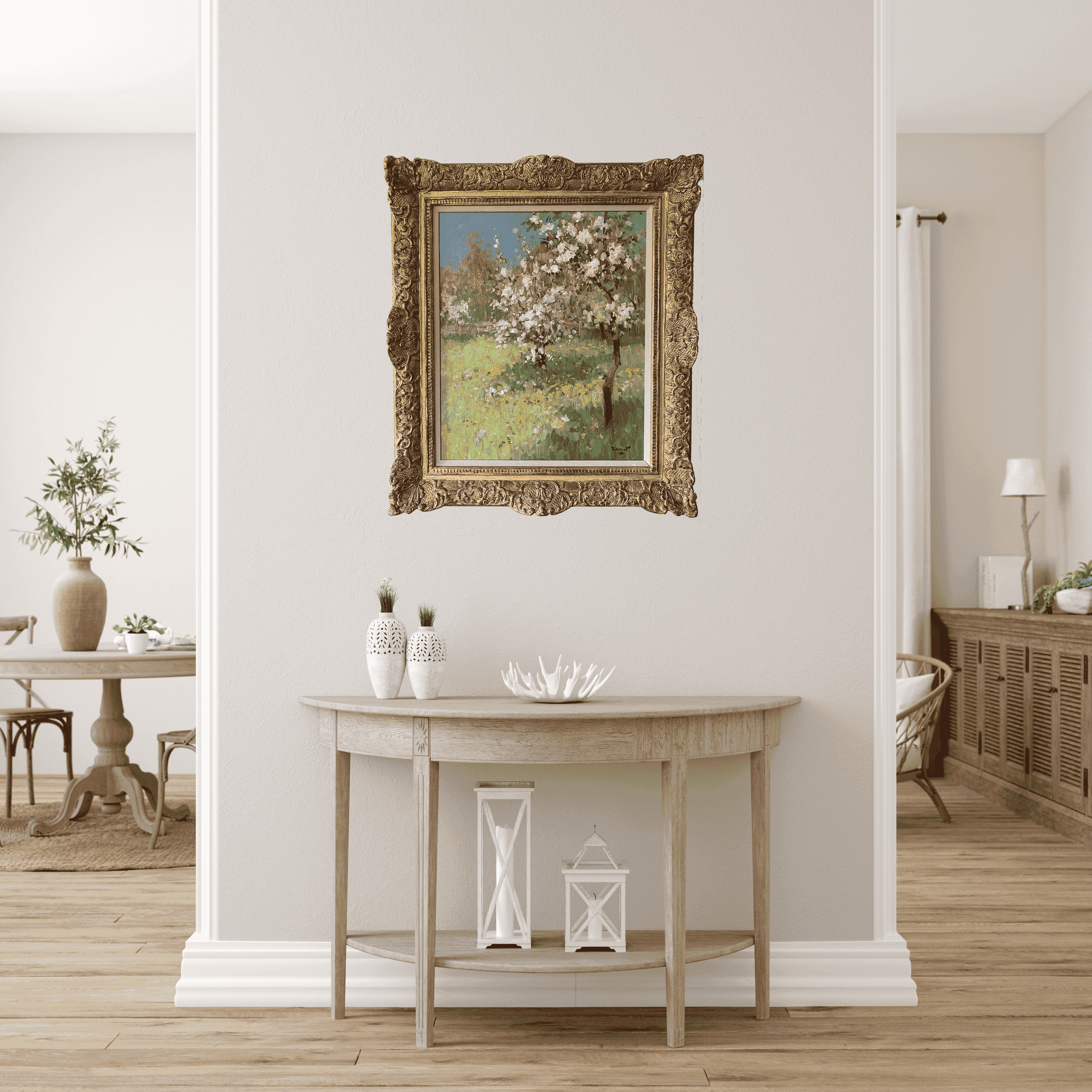 Arie Johannes Zwart - Bloei te Laren (Noord Holland) (in interieur)