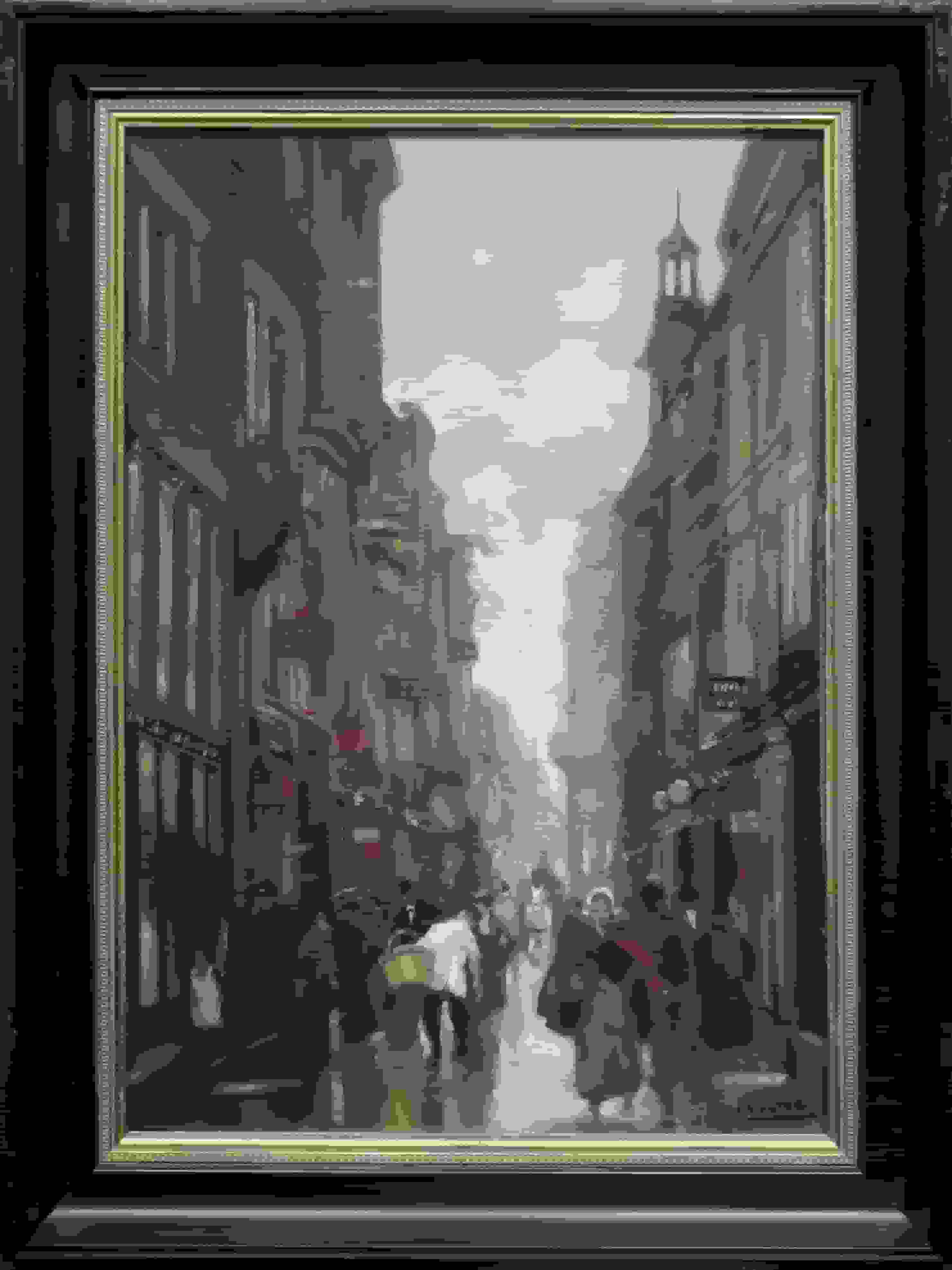 Cor Noltee - Winkelstraat Den Haag (met lijst)