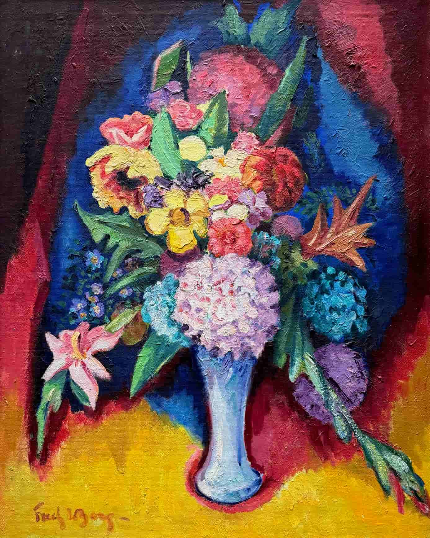 Freek van den Berg - Bloemstilleven (zonder lijst)