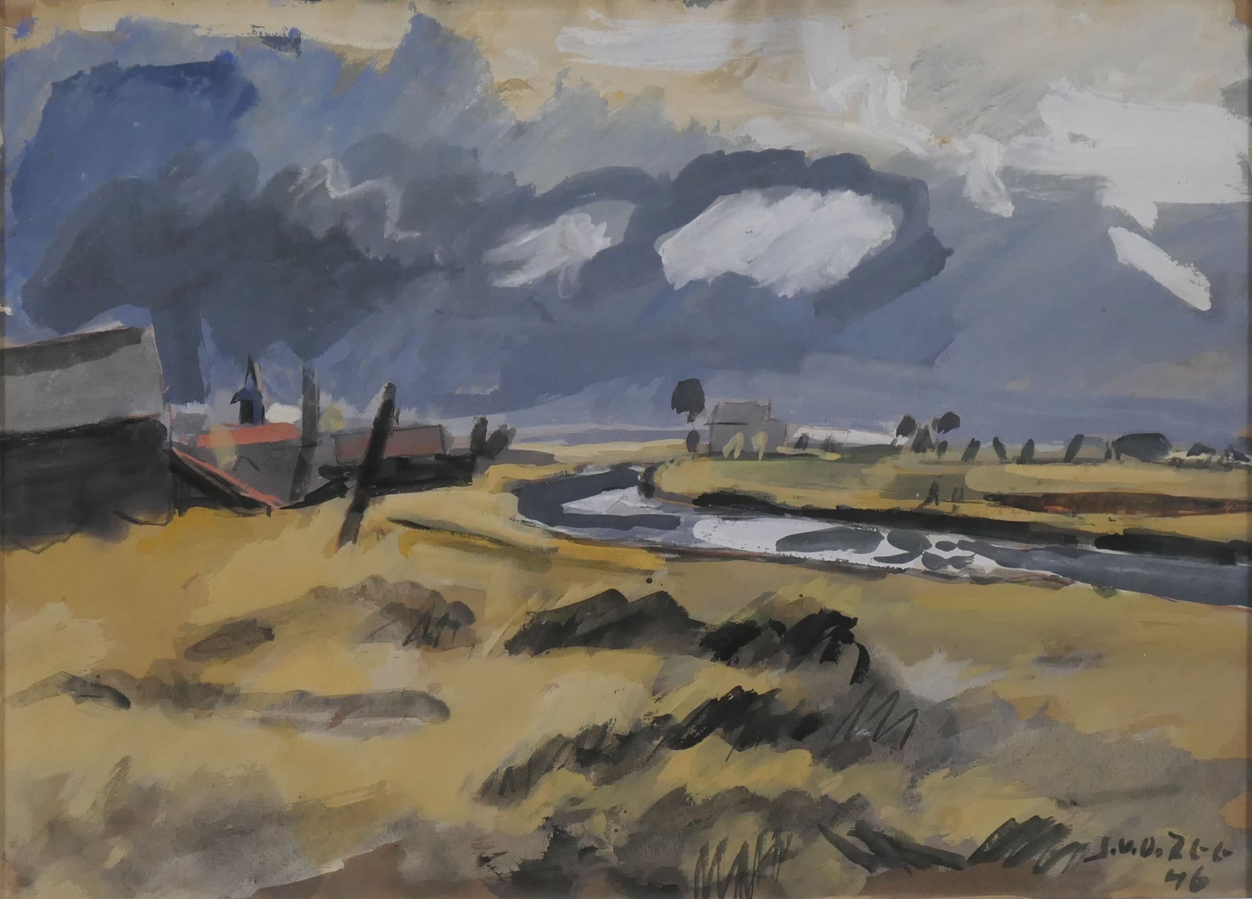 Gronings Landschap zonder lijst