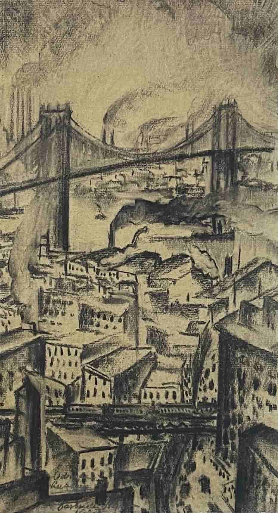 Adriaan Lubbers - Manhattan bridge te New York