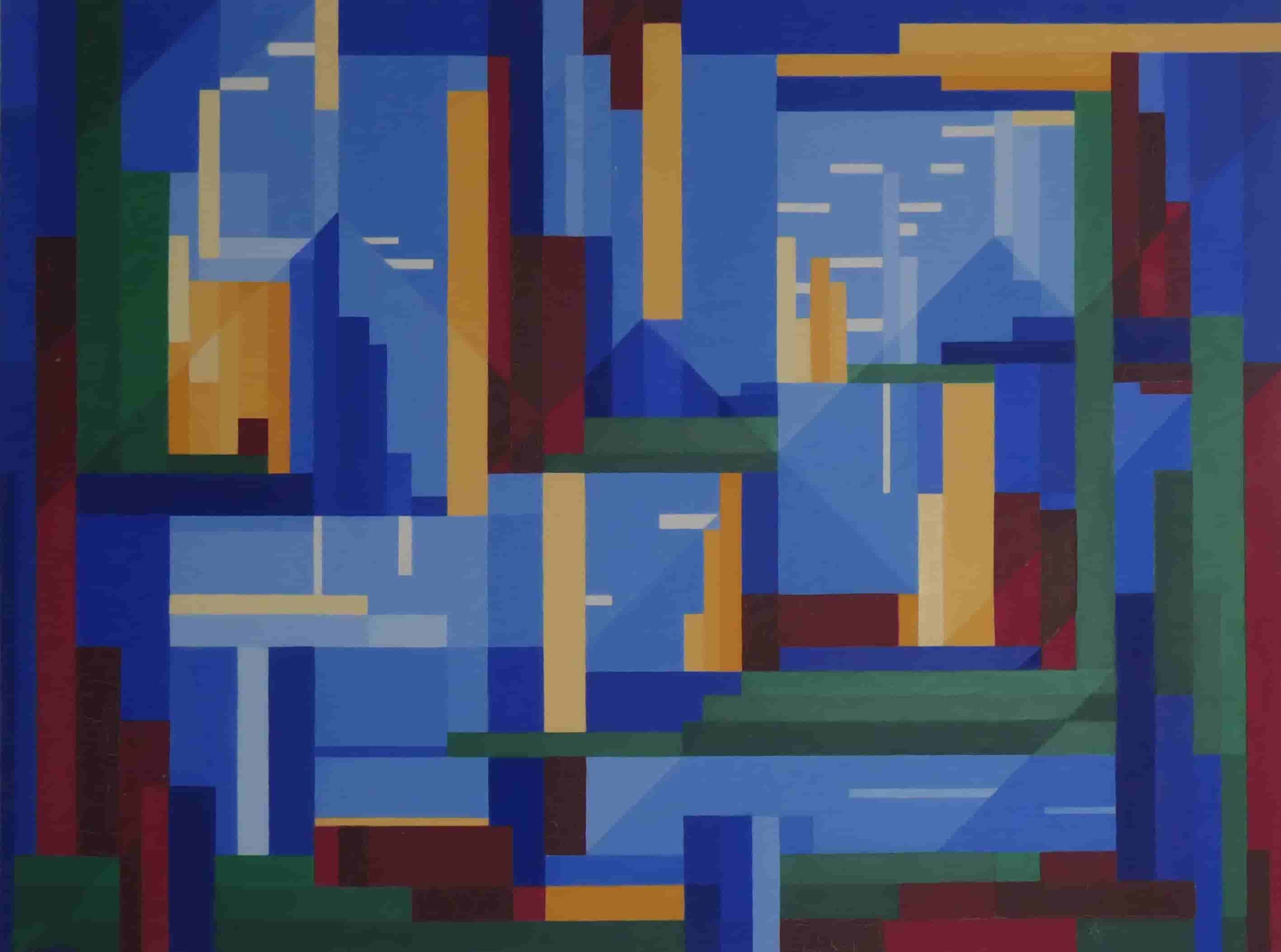 Louise (Lou) Loeber - Land, lucht en zee (zonder lijst)
