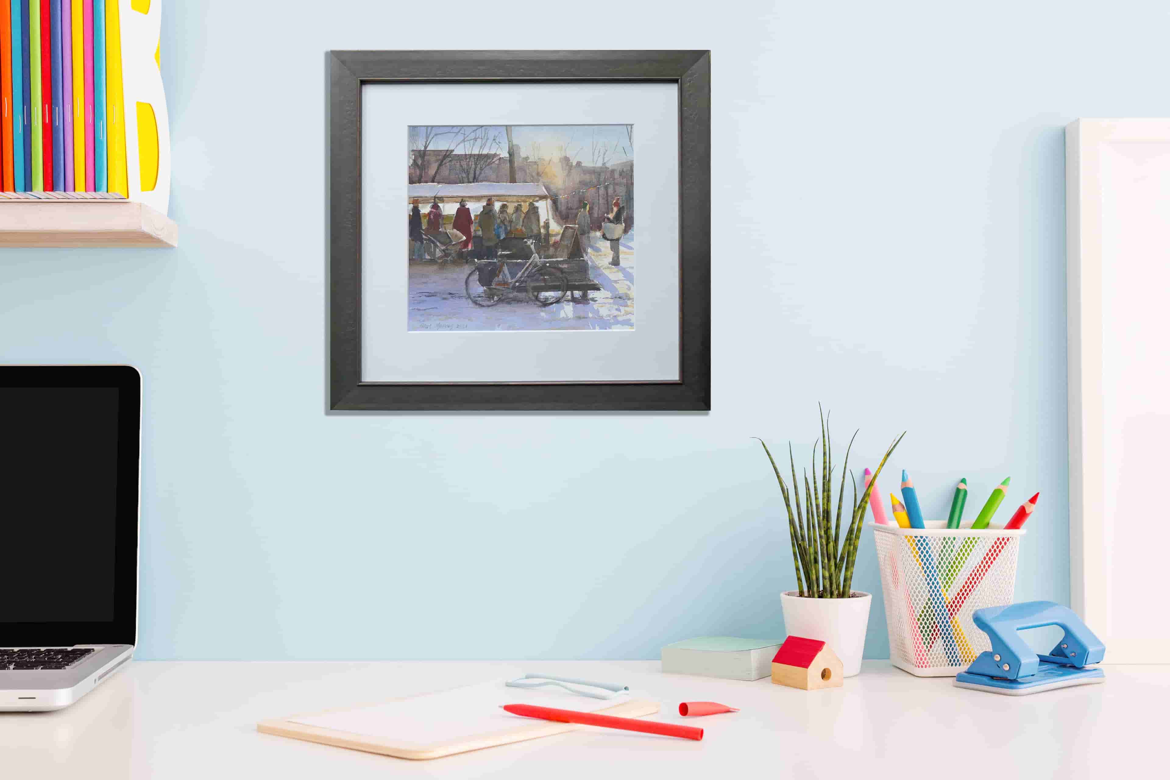 Titus Meeuws - Noordermarkt te Amsterdam (in interieur)