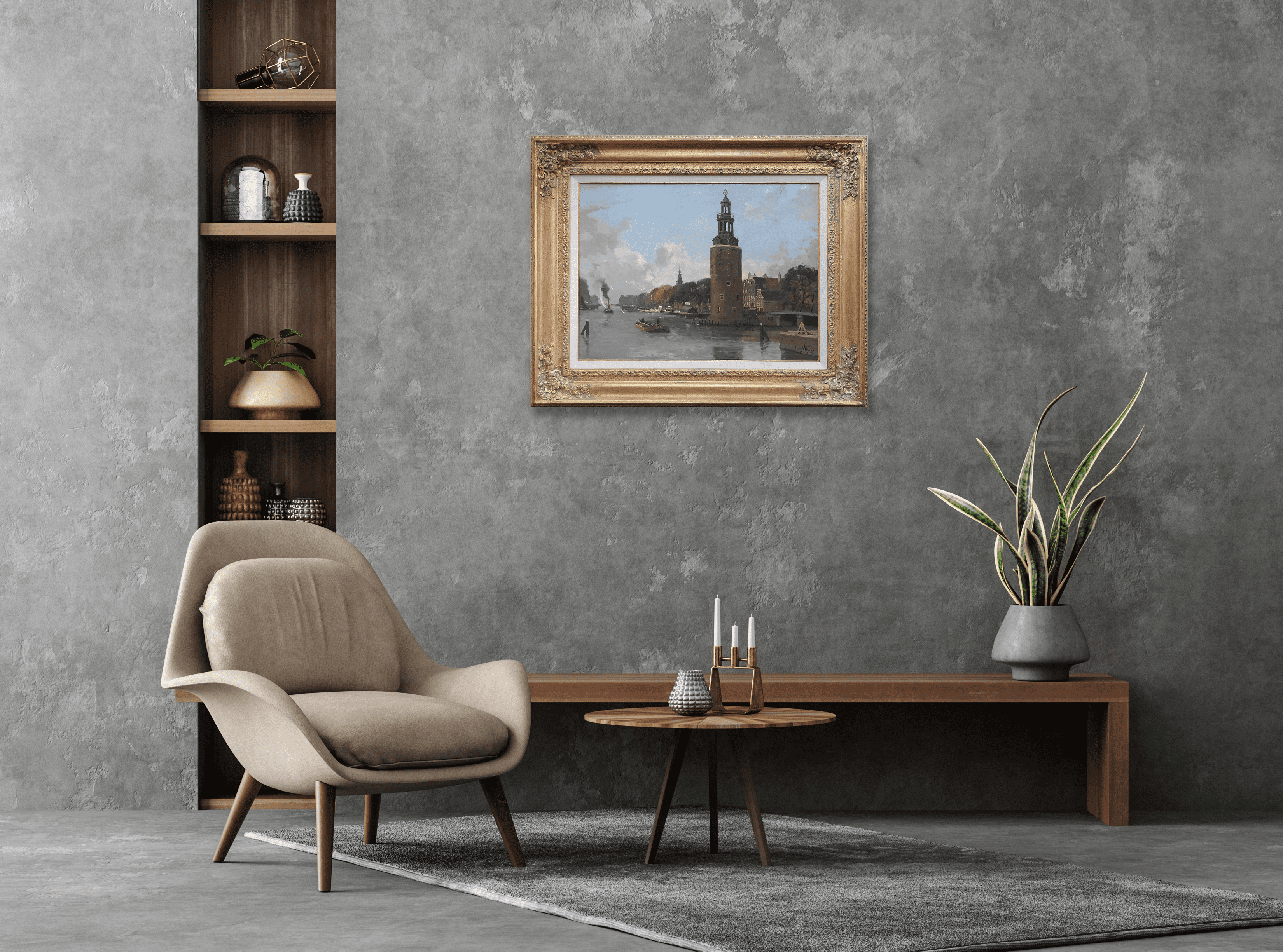 Montelbaantoren Amsterdam zonder lijst