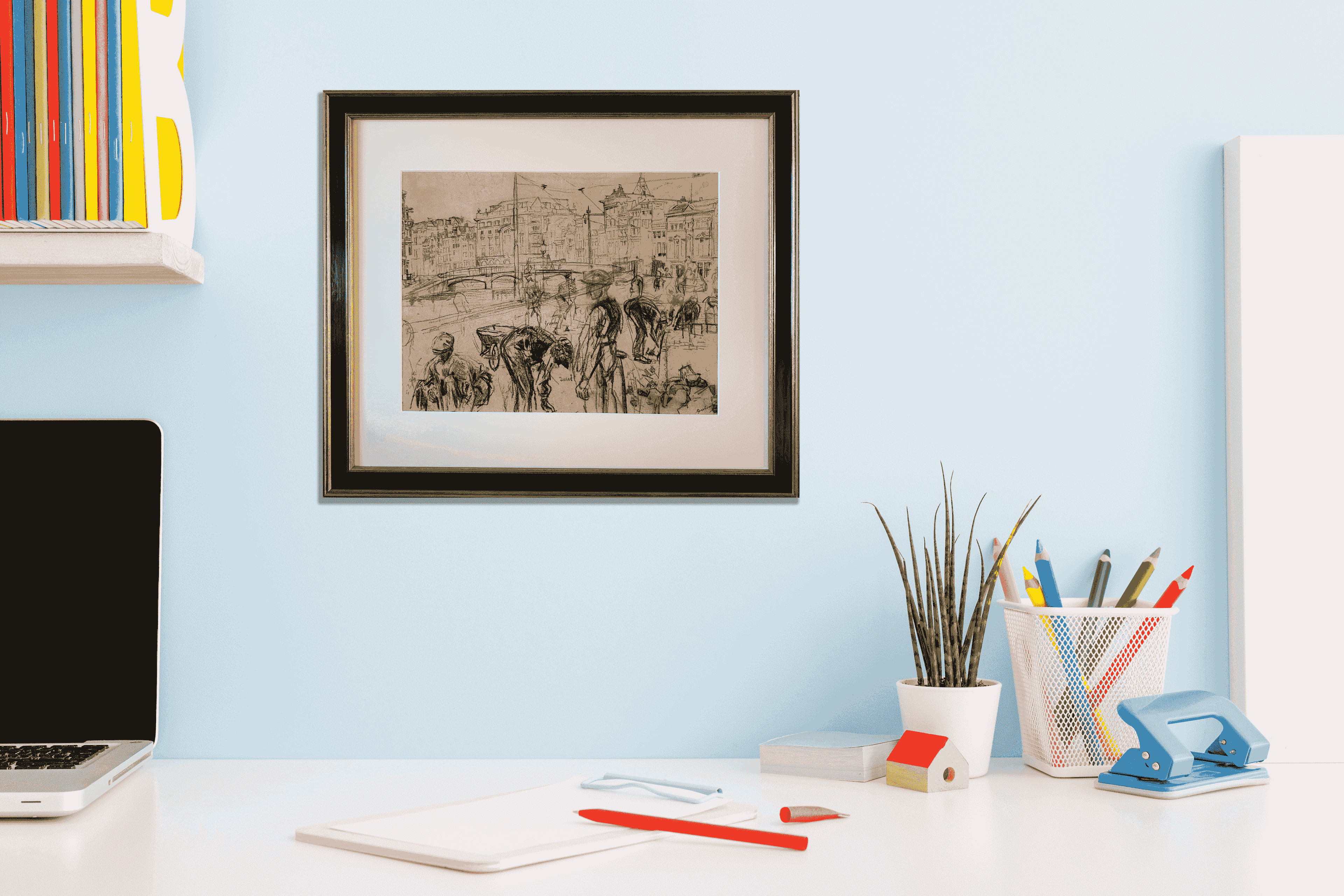 Erasmus Bernard von Dülmen-Krumpelman - Werkzaamheden aan het Rokin, Amsterdam (in interieur)