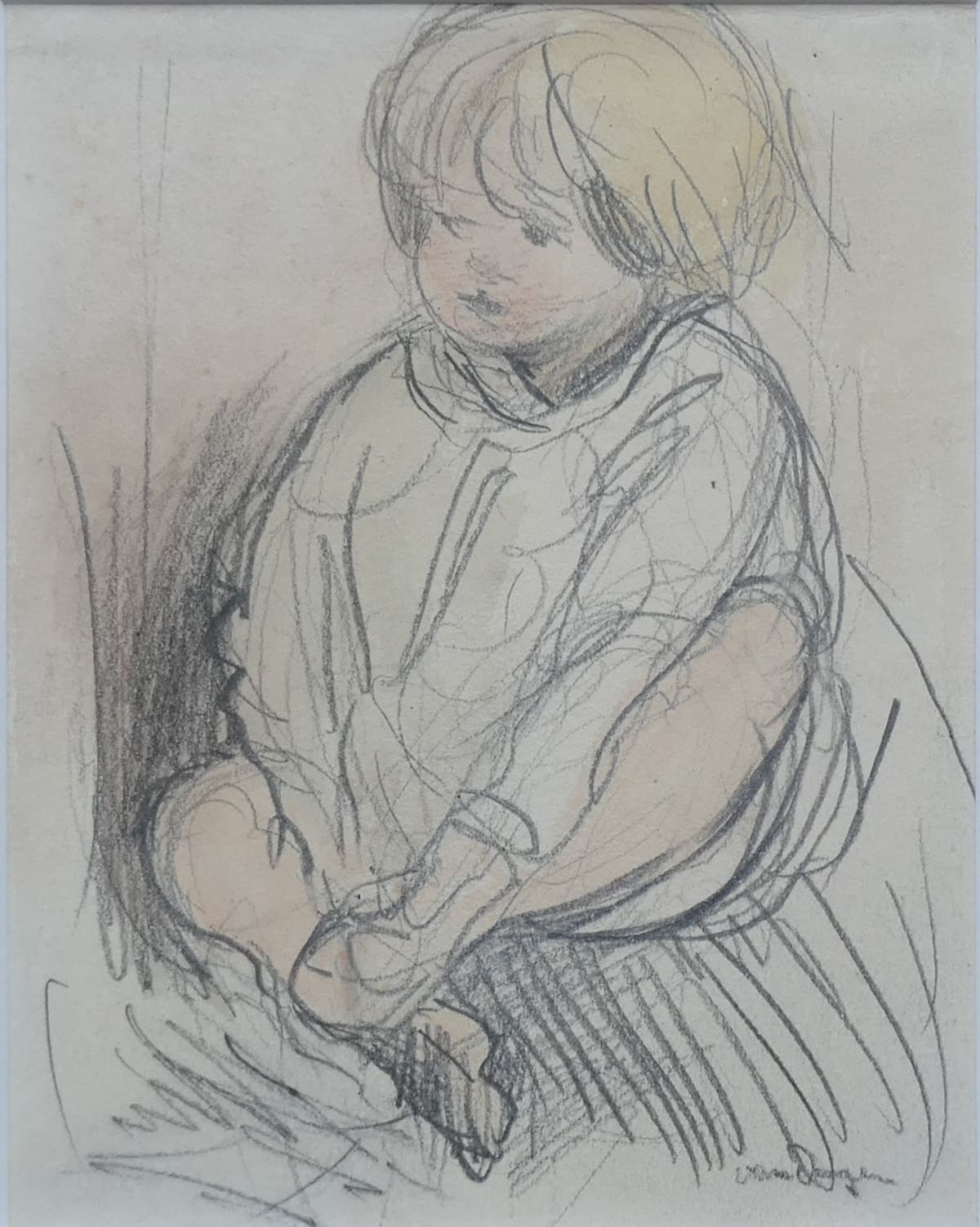 Dochter Dolly op 2-jarige leeftijd zonder lijst