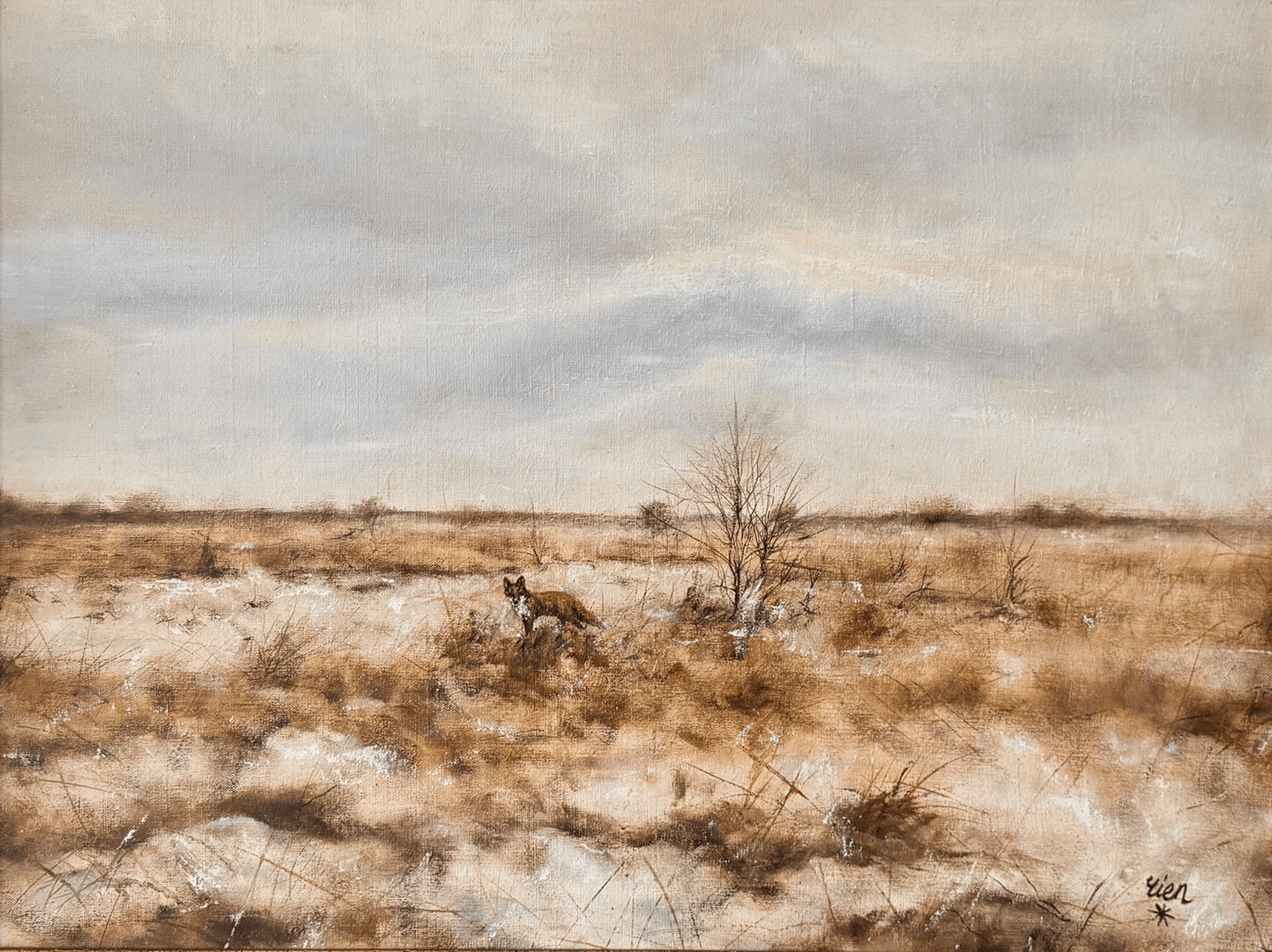 De Vos op de Winterhei zonder lijst