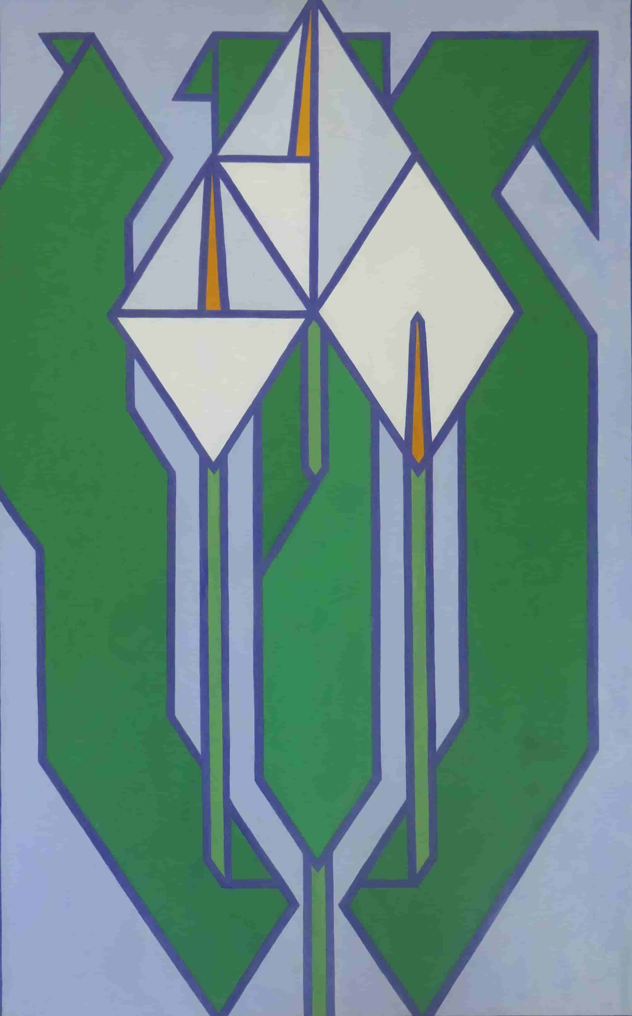 Louise (Lou) Loeber - Aronskelken (zonder lijst)