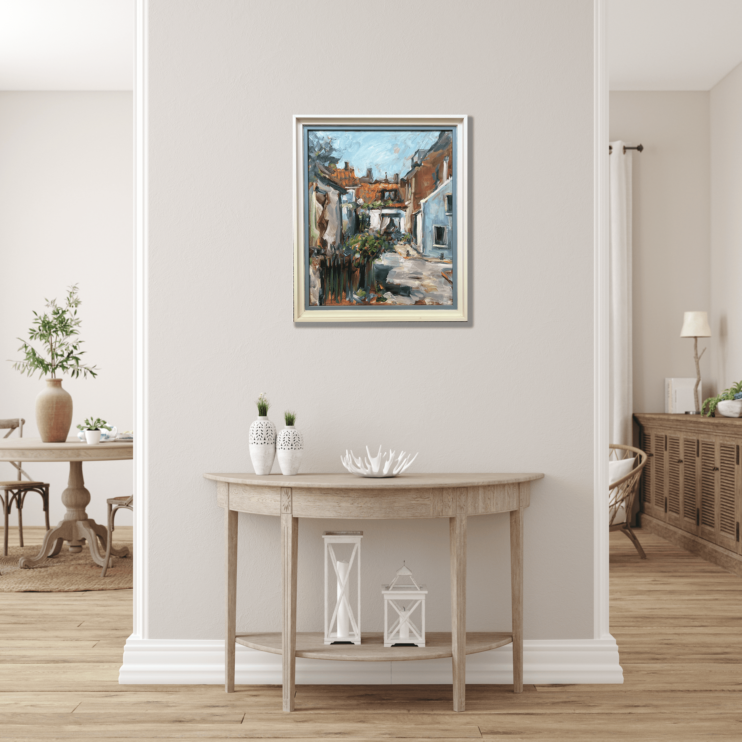 Straatje in Zandvoort zonder lijst