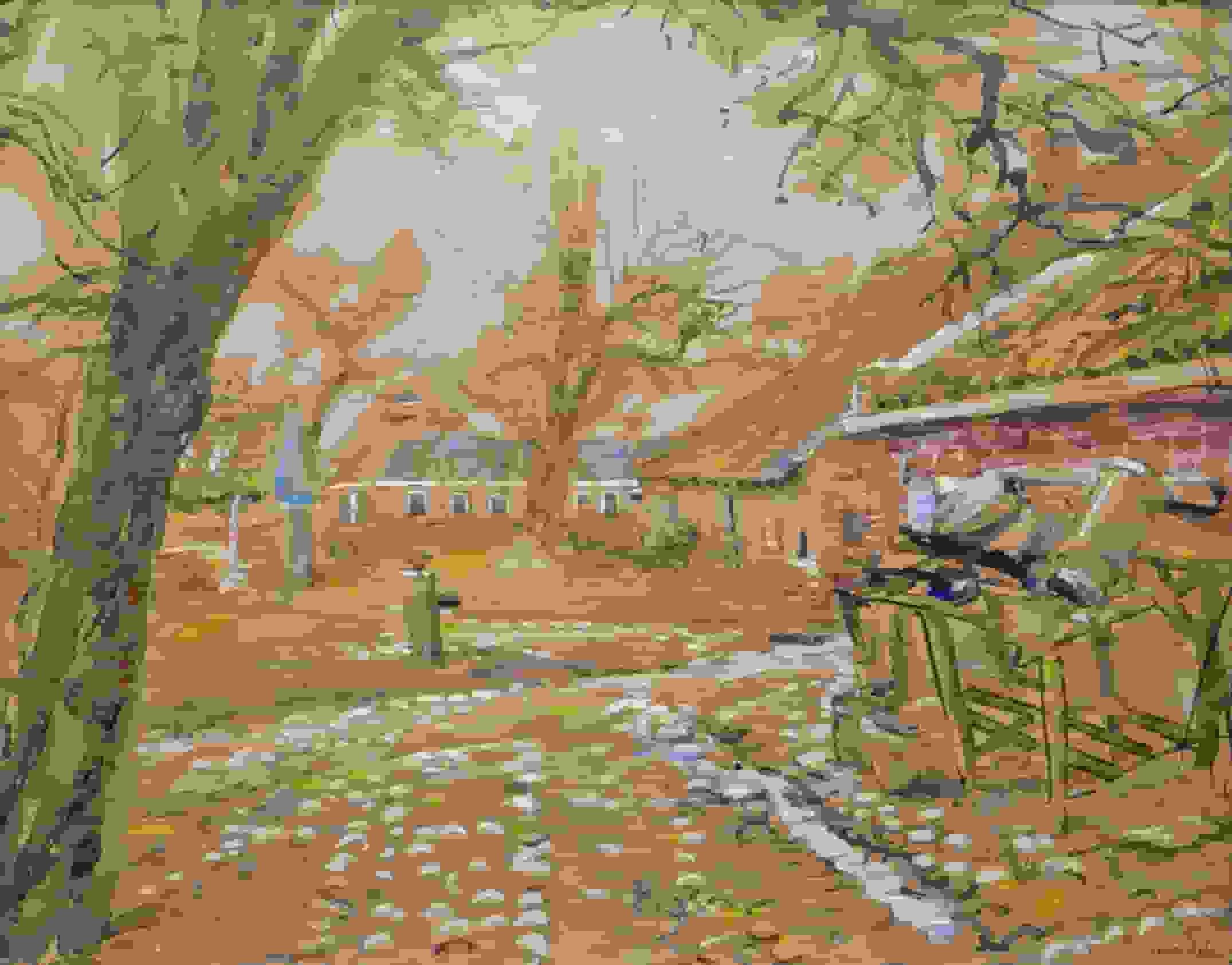 Johan Dijkstra - Boerenerf (zonder lijst)