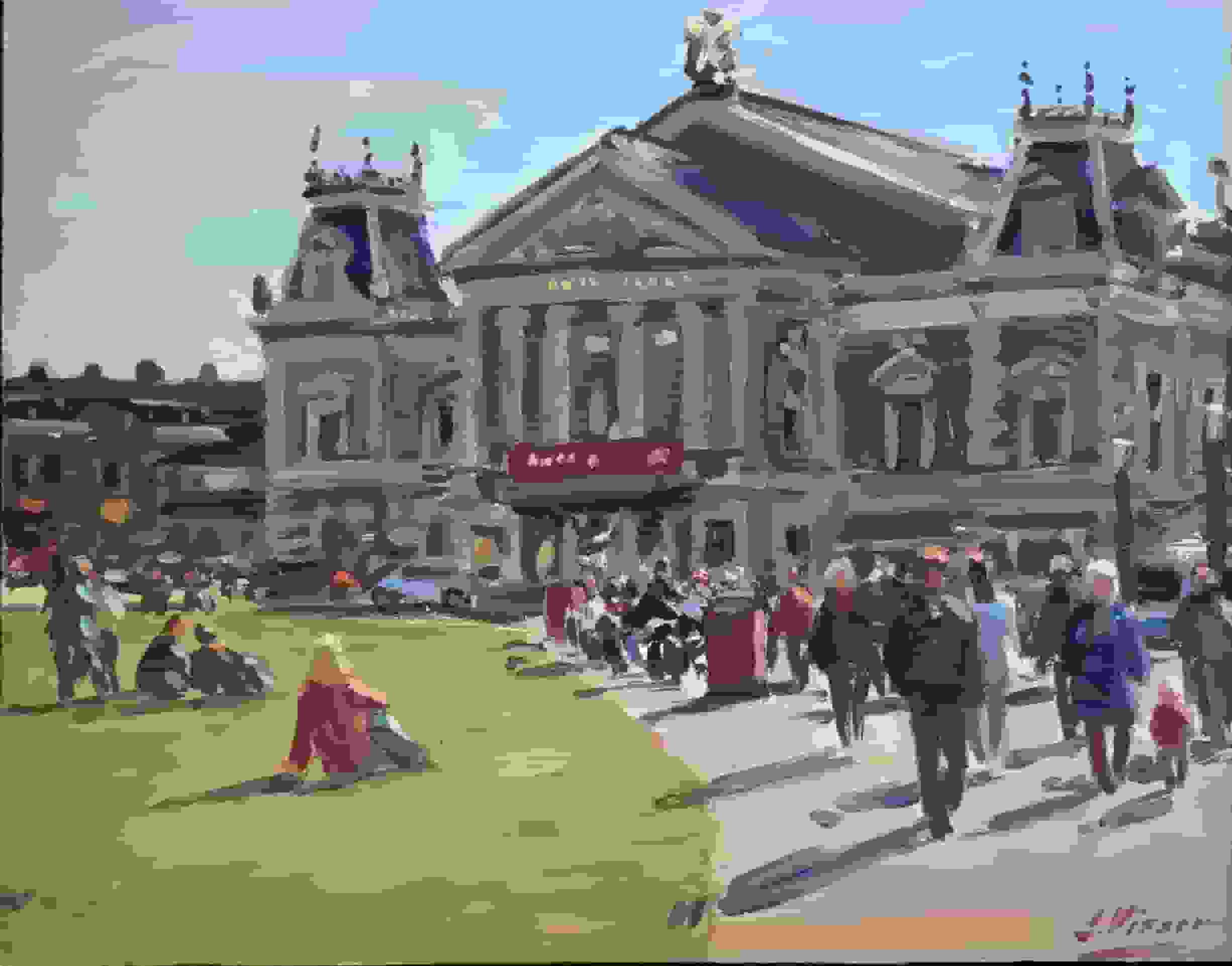 Amsterdam – Museumplein met het Concertgebouw