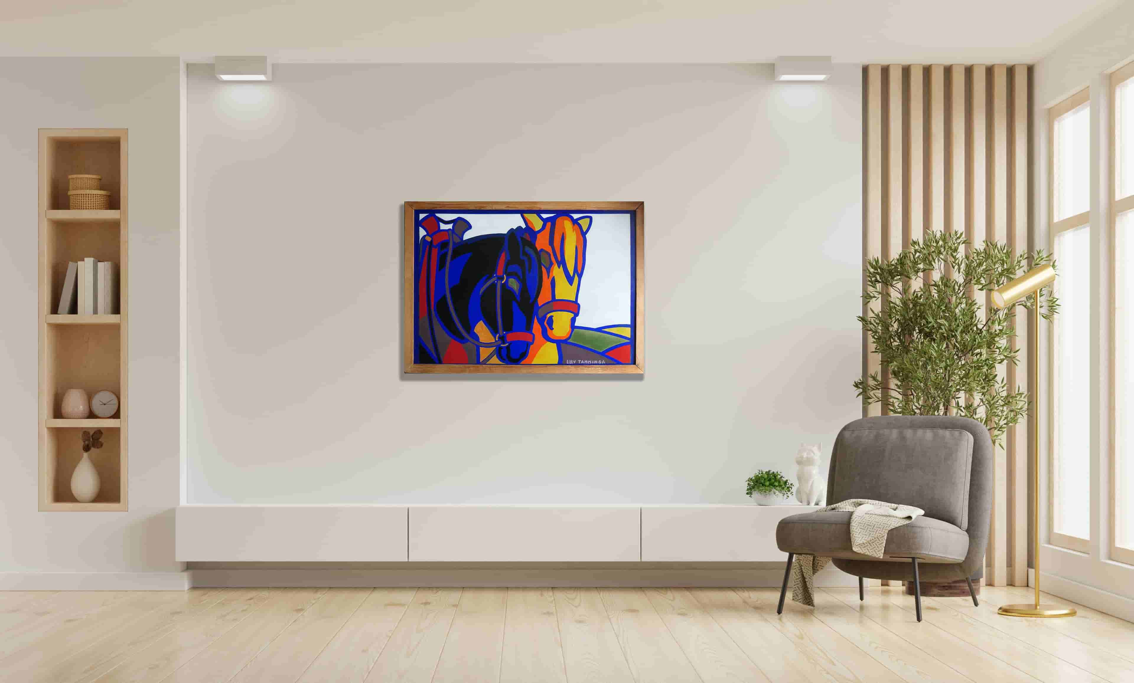 Elly Tamminga - Paardenhoofden (in interieur)