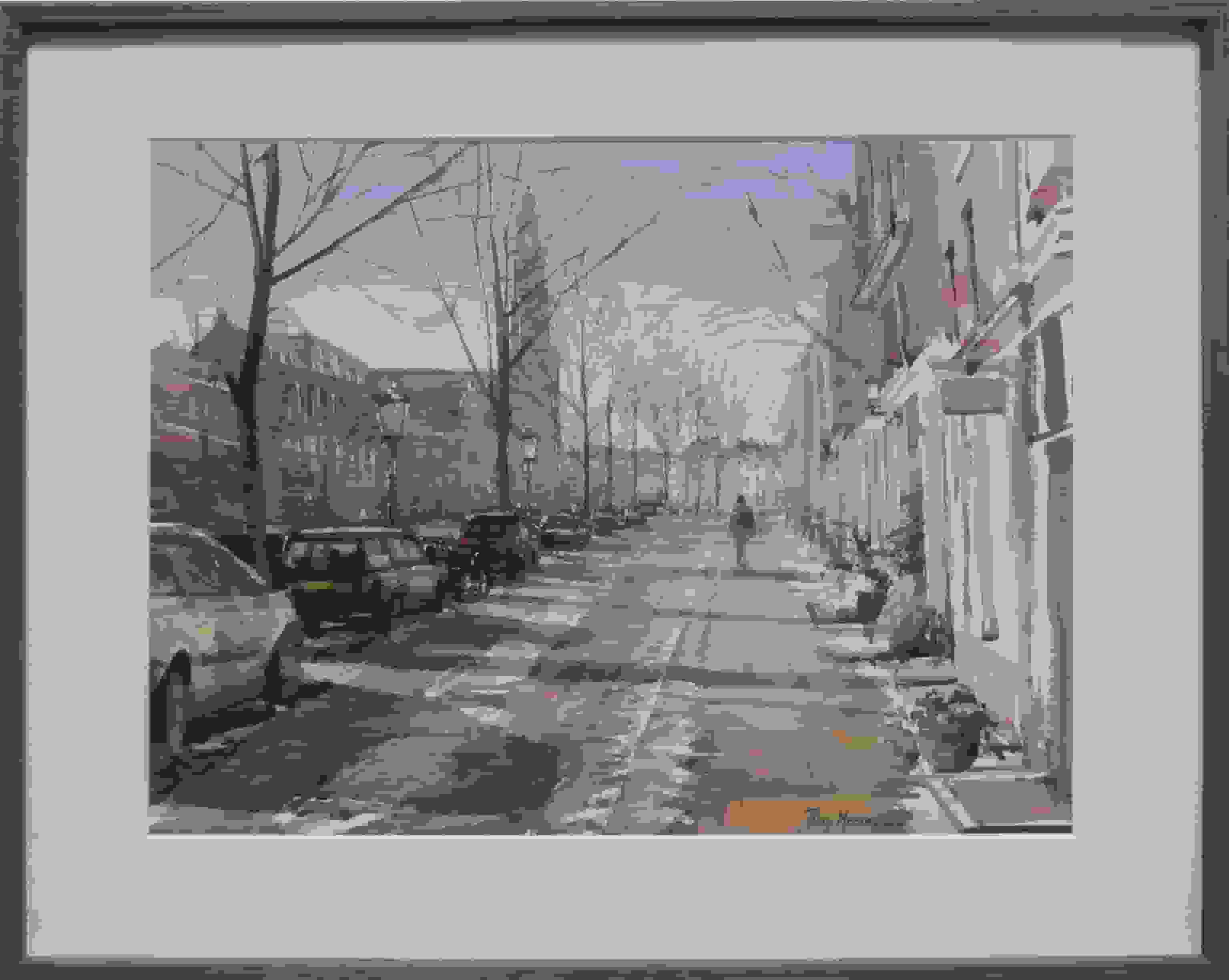 Titus Meeuws - Prinsengracht, Amsterdam (met lijst)