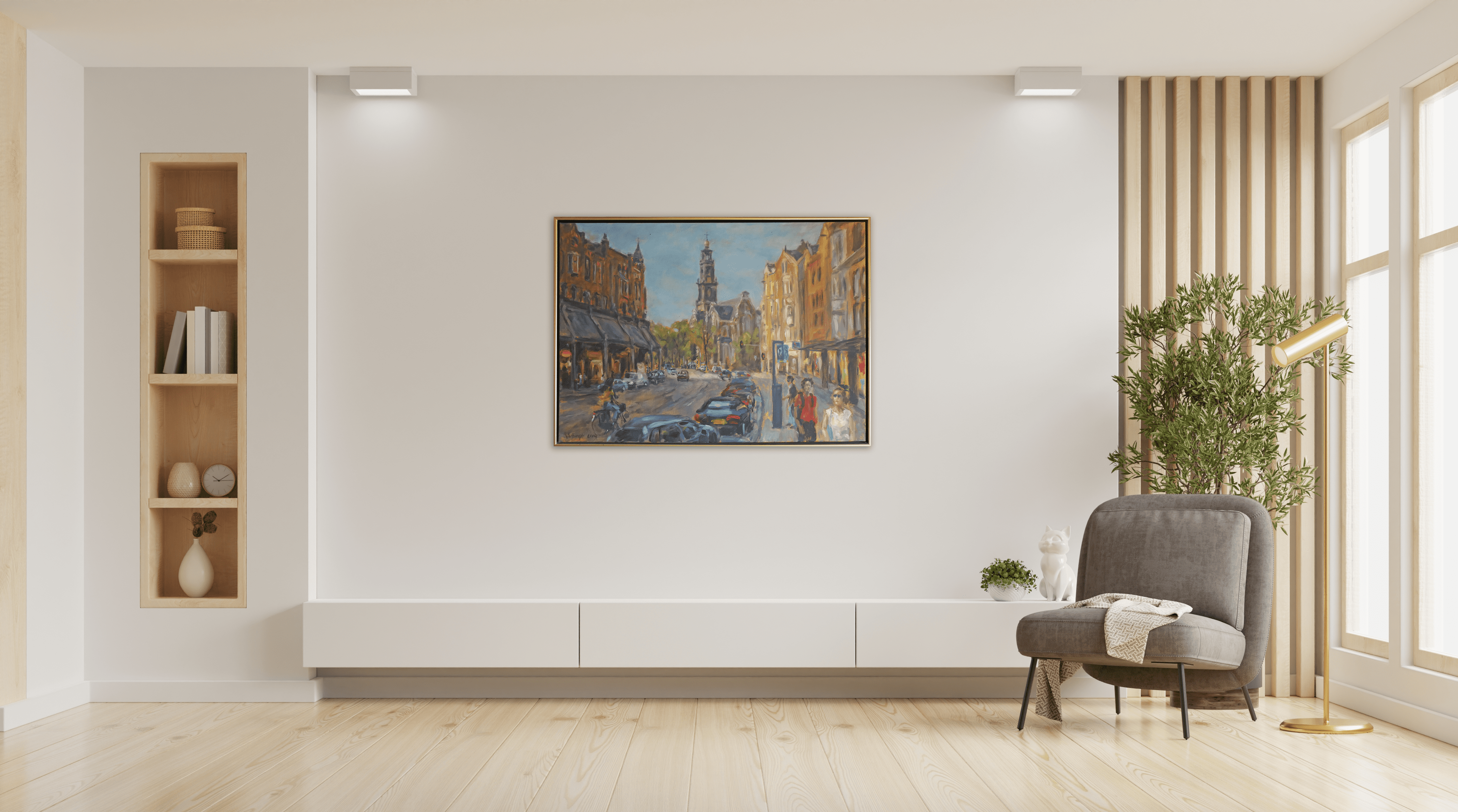Raadhuisstraat Amsterdam zonder lijst
