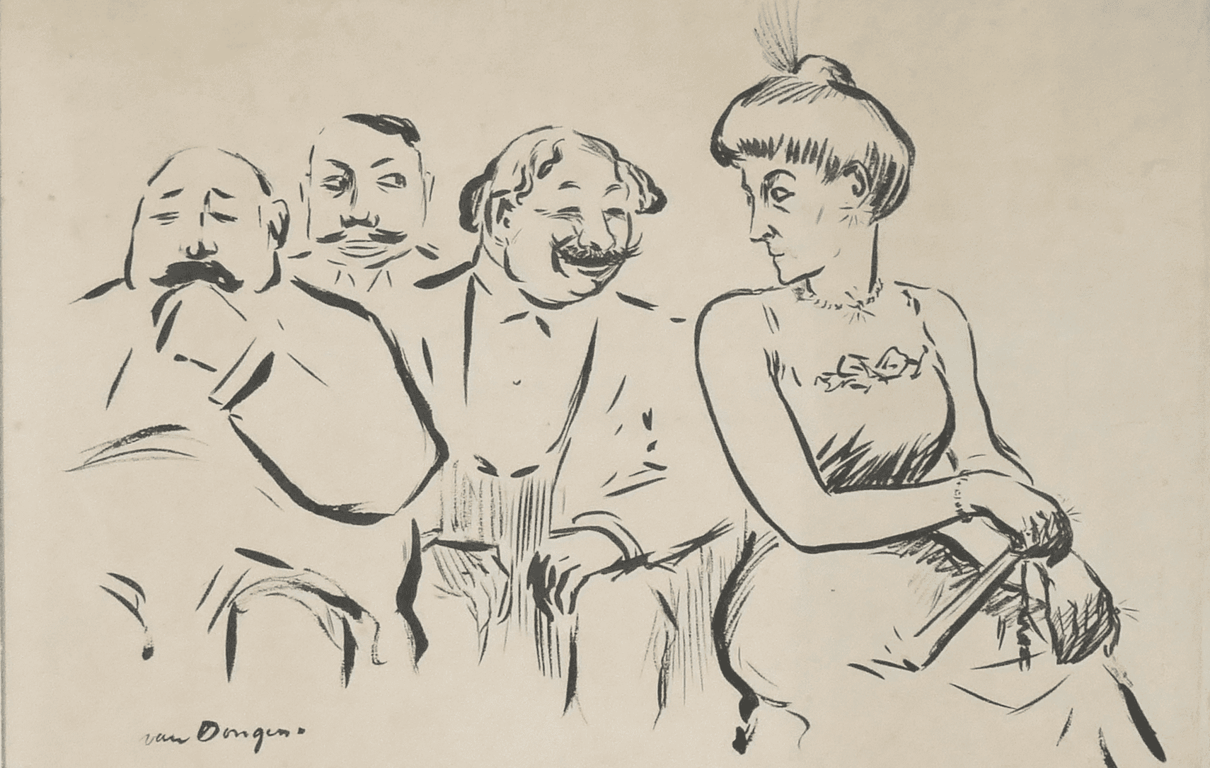 De conversatie zonder lijst