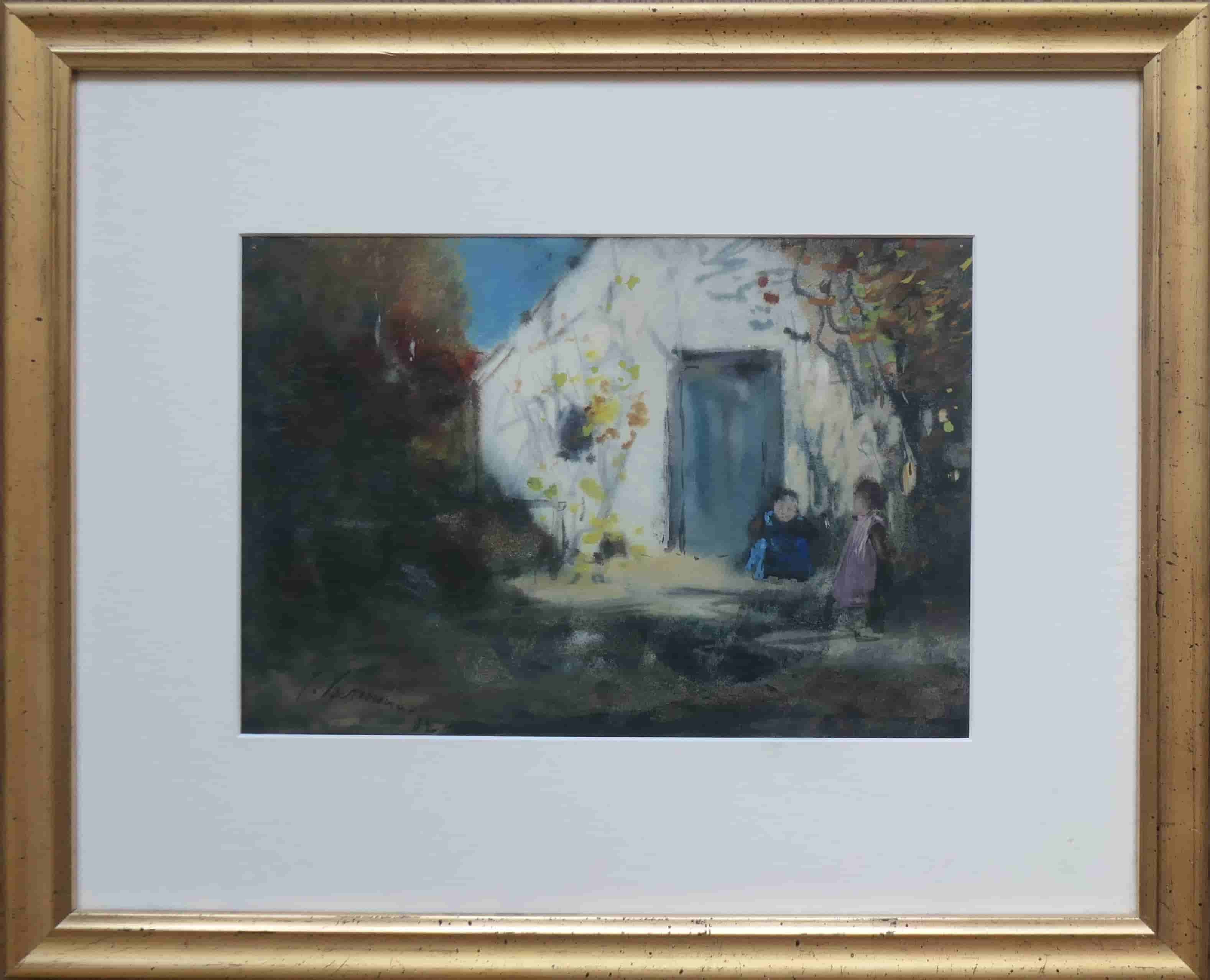 Jan Voerman sr - Eper huisje (met lijst)