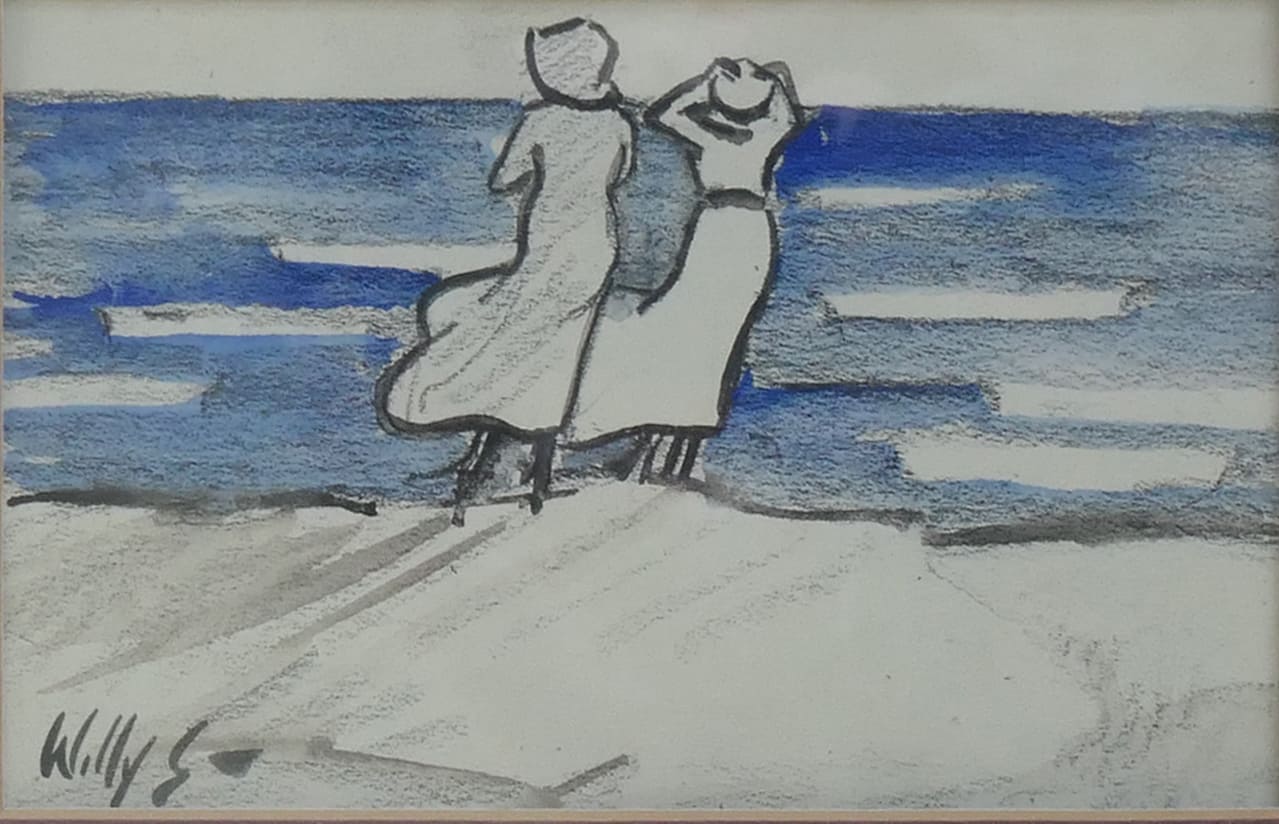 Uitwaaien aan het strand zonder lijst